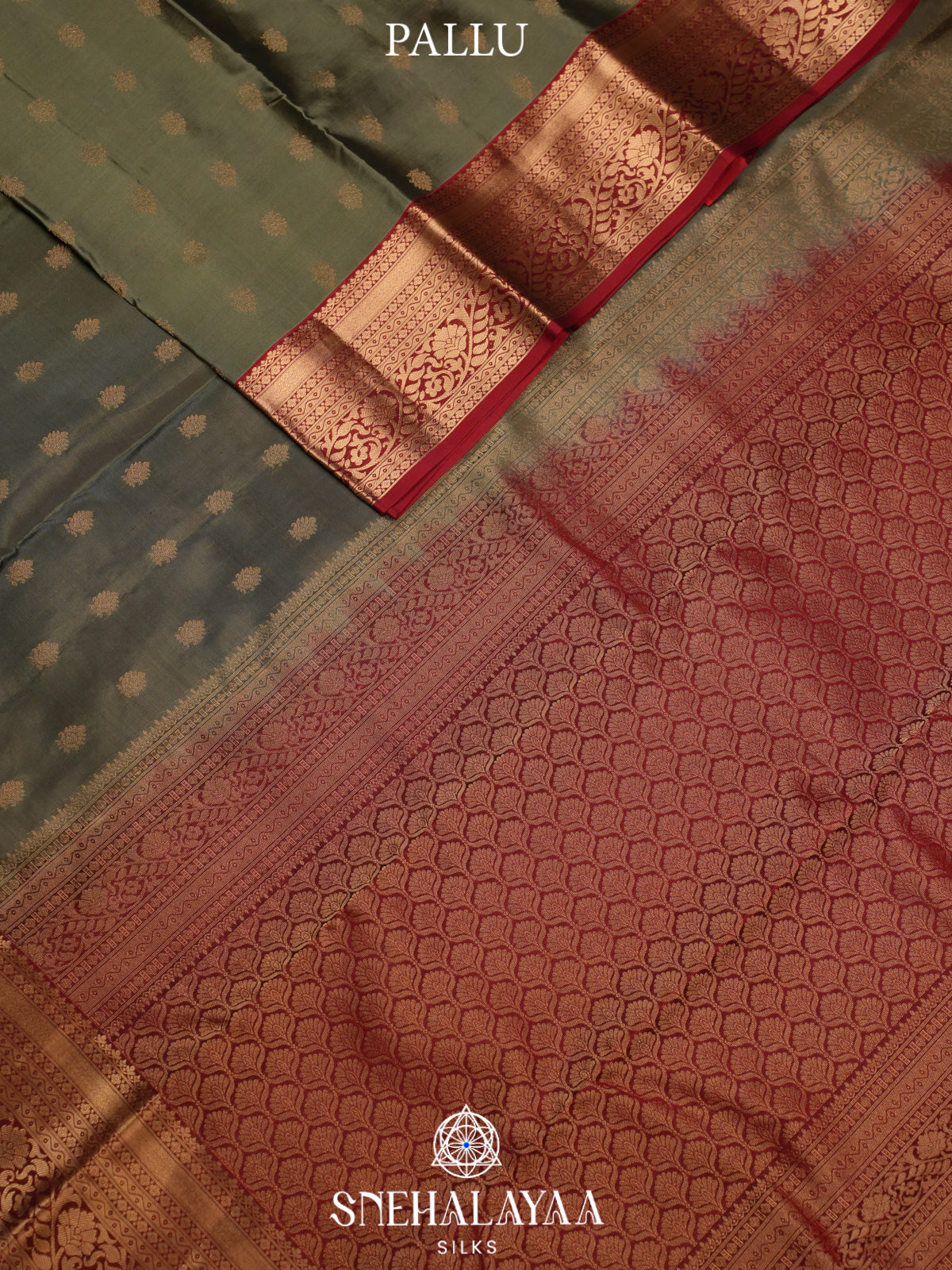Sage Green Kanjivaram Silk Saree