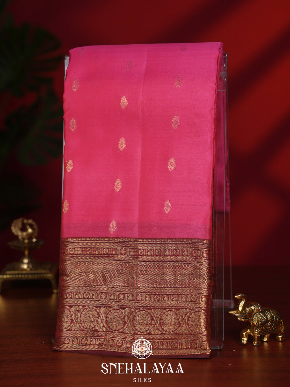 Pink Kanjivaram Silk Saree
