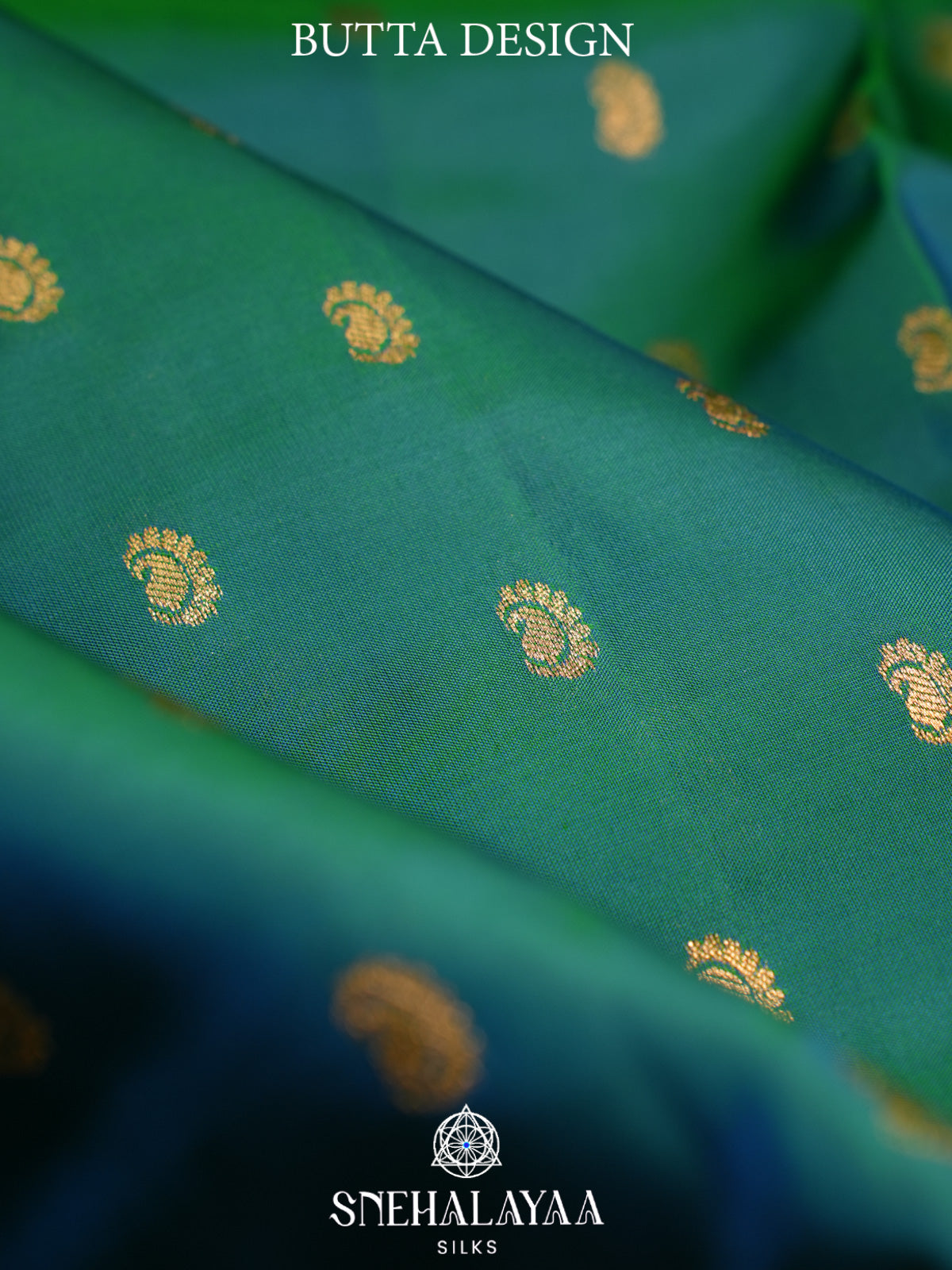 Teal Green Kanjivaram Silk Saree