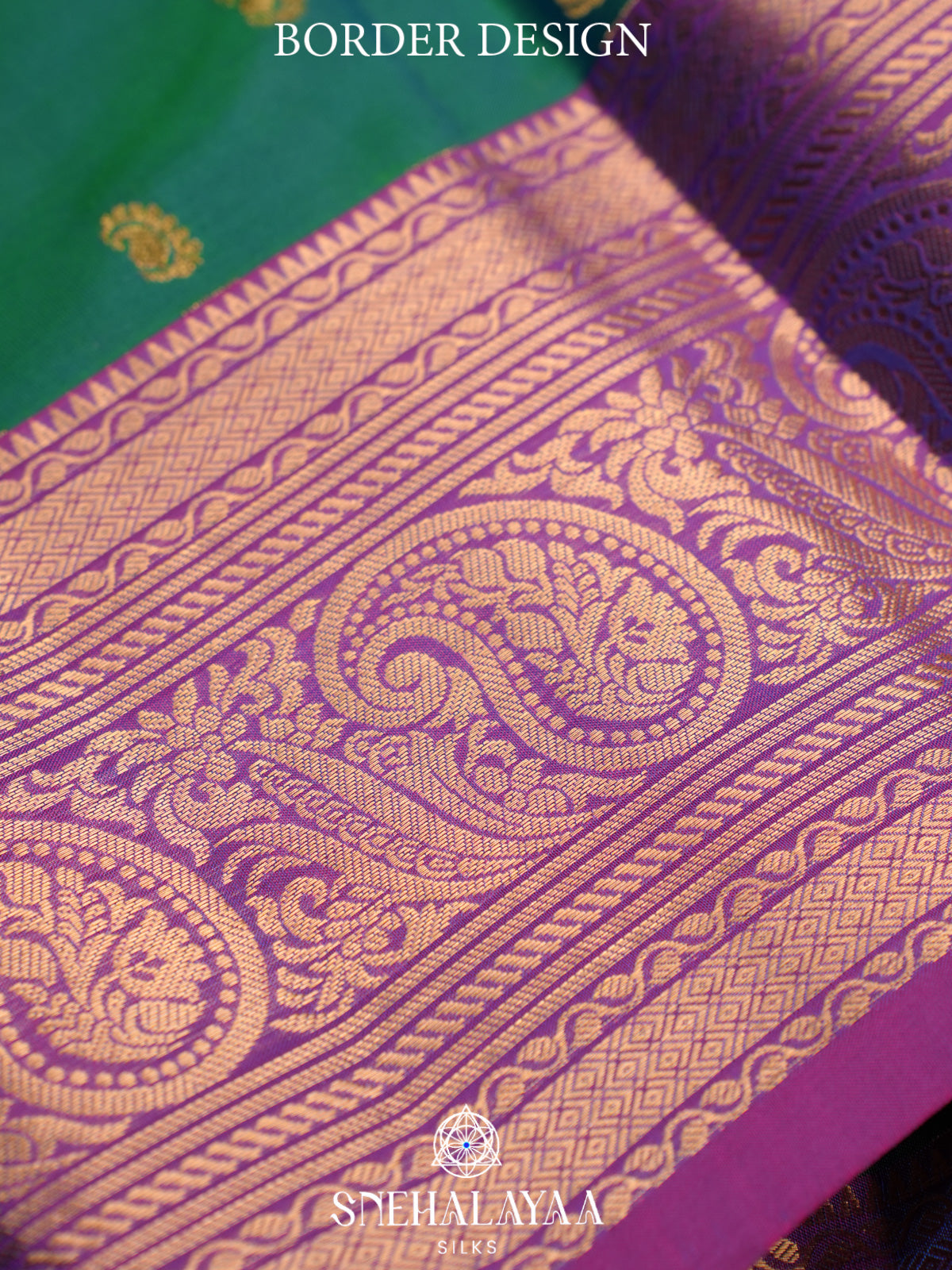Teal Green Kanjivaram Silk Saree