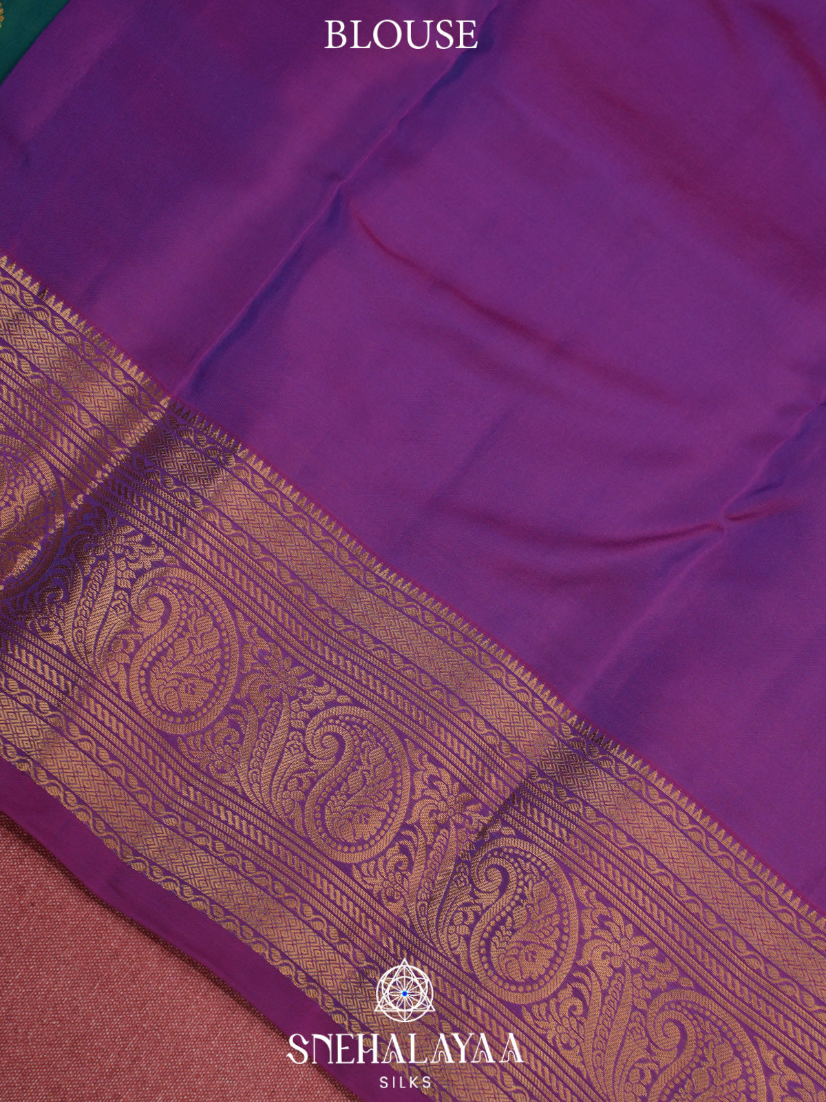 Teal Green Kanjivaram Silk Saree