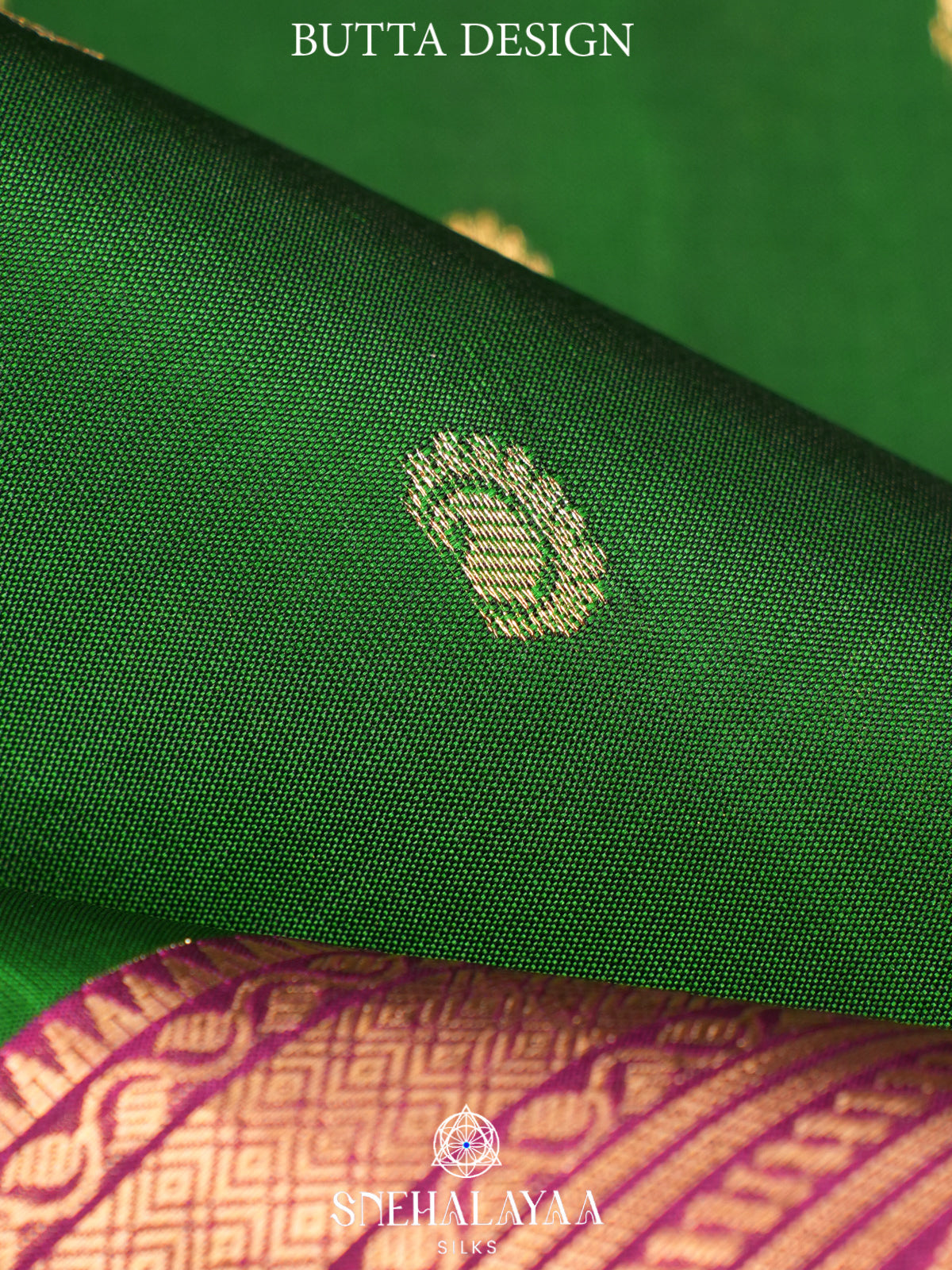 Emerald Green Kanjivaram Silk Saree