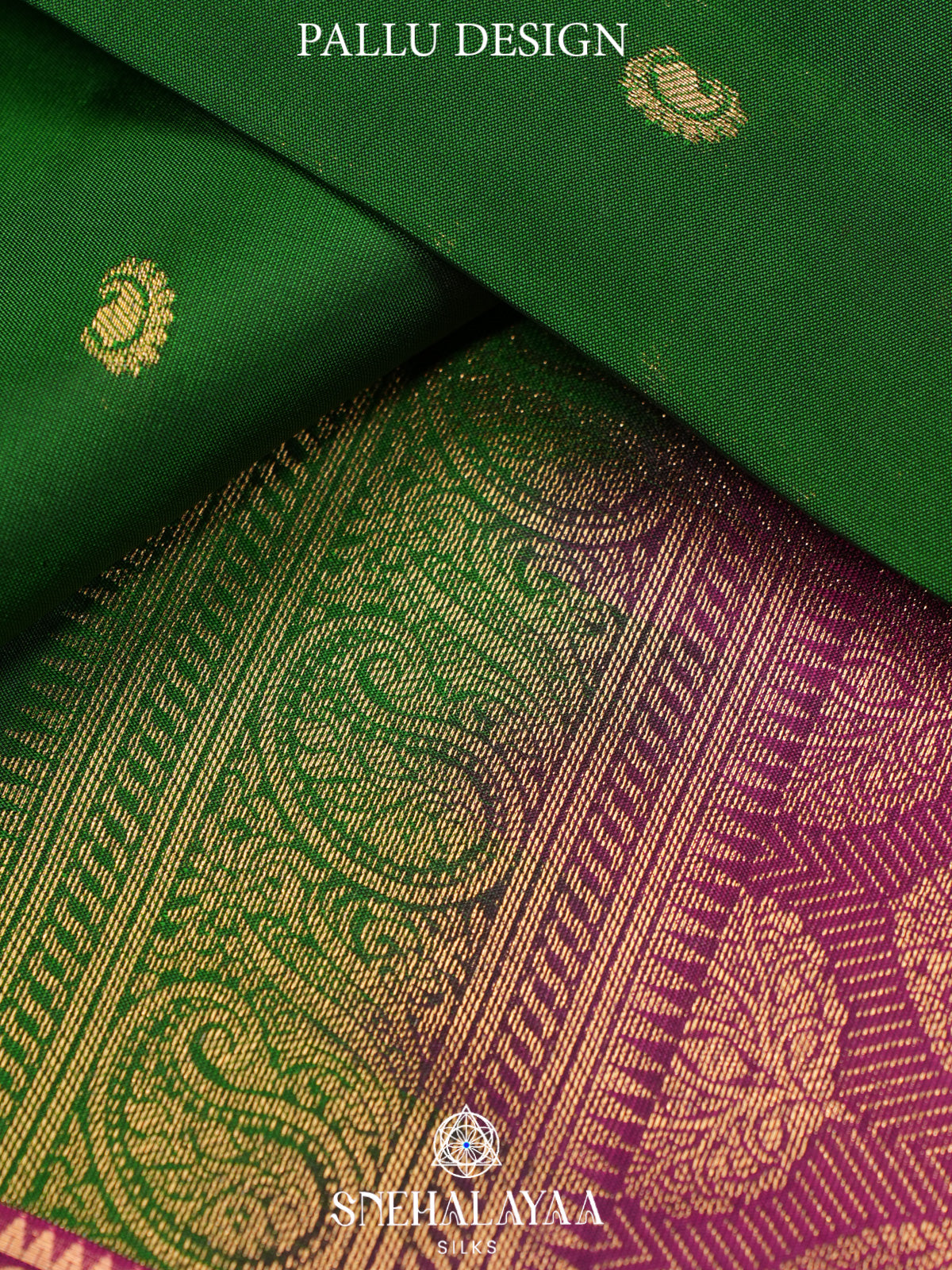 Emerald Green Kanjivaram Silk Saree