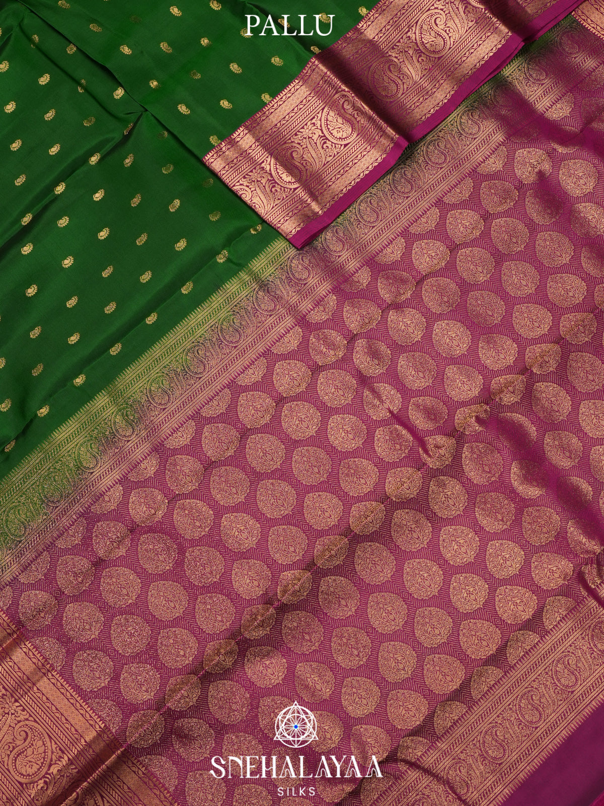 Emerald Green Kanjivaram Silk Saree