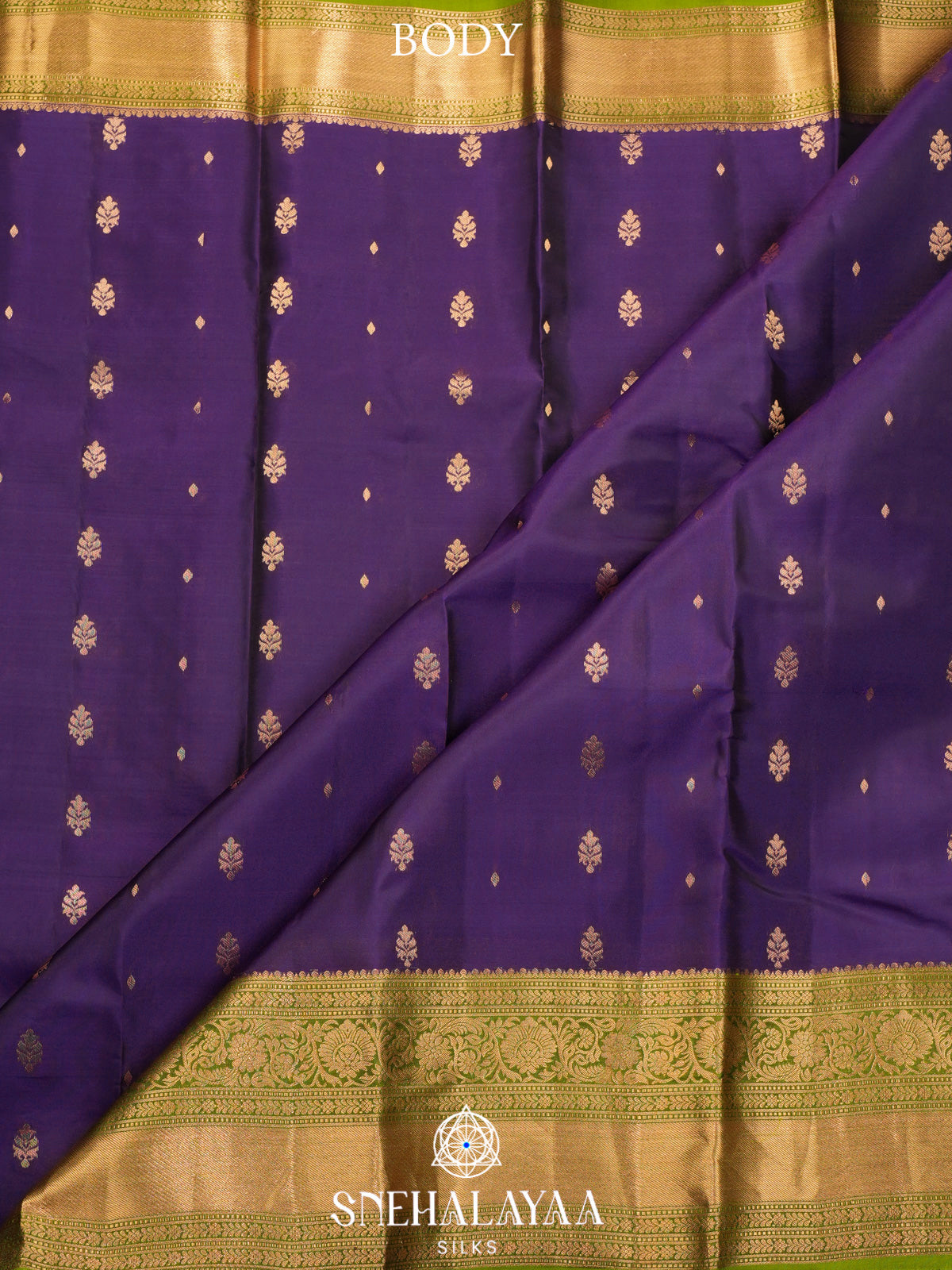 Purple Kanjivaram Silk Saree