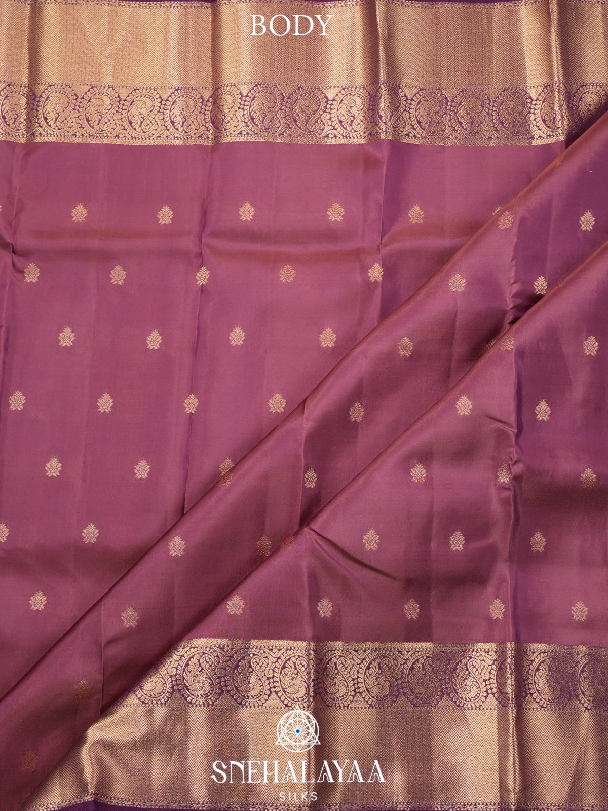 Mauve Pink Kanjivaram Silk Saree
