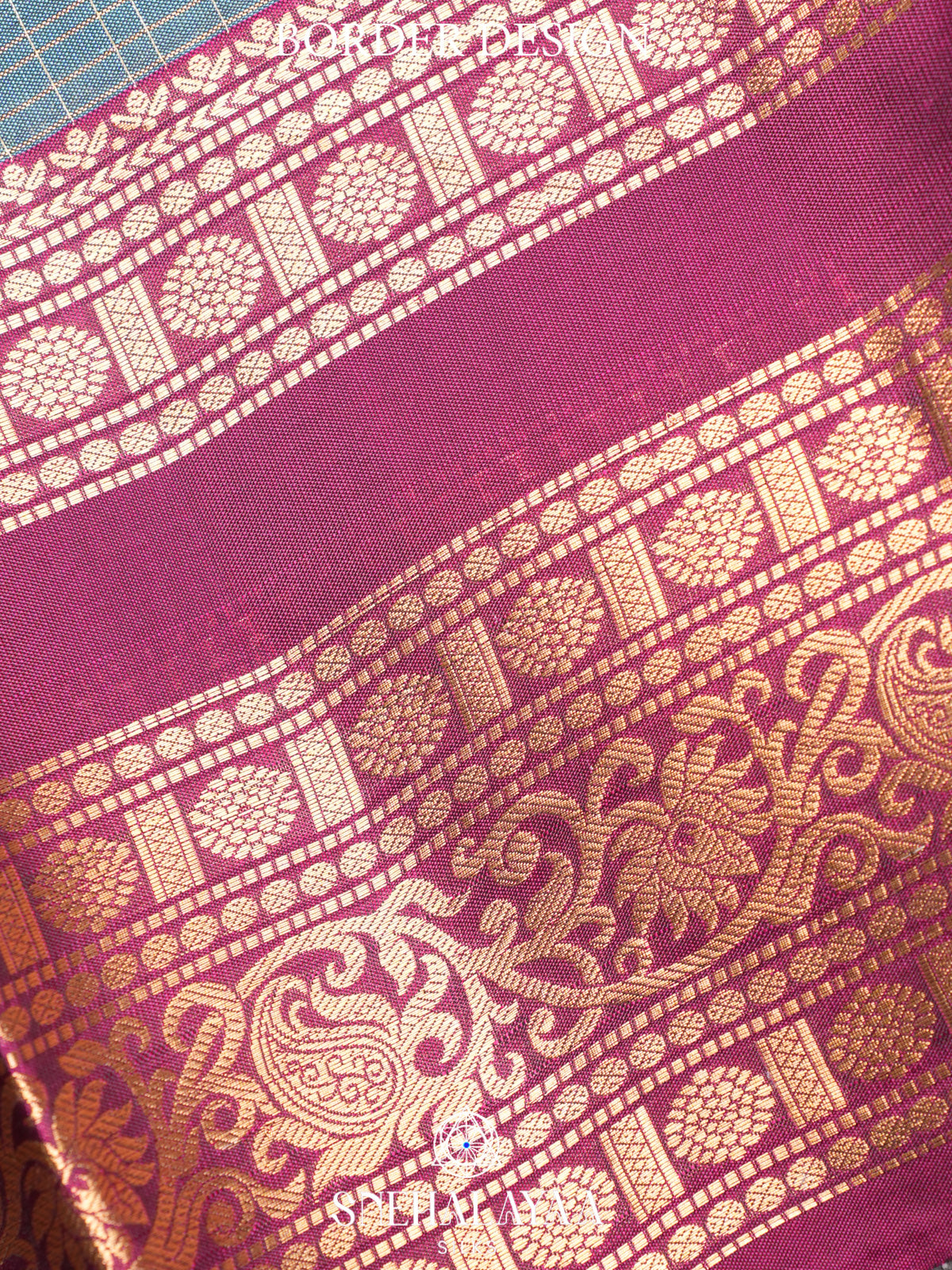 Seafoam Green Kanjivaram Silk Saree