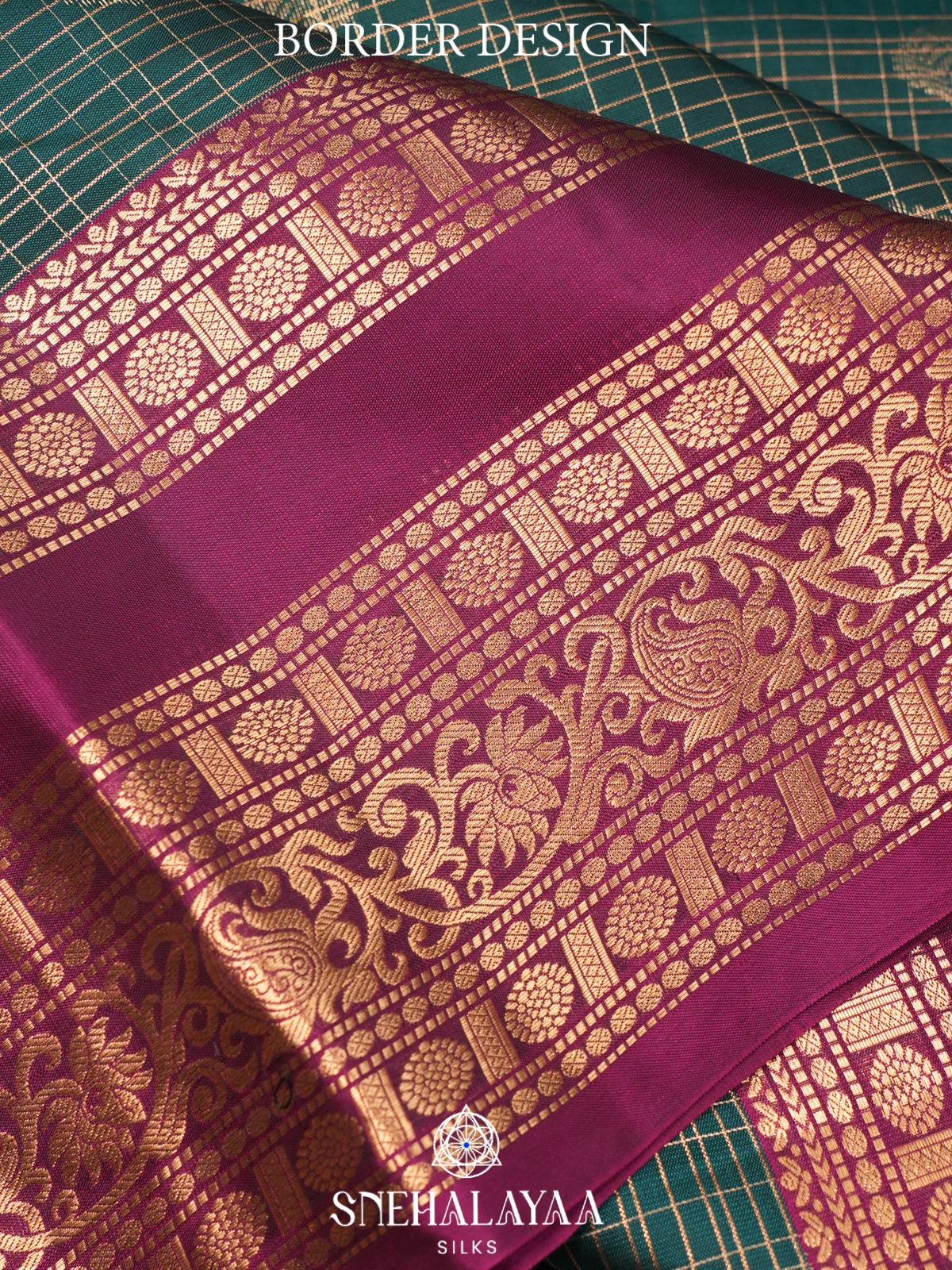 Forest Green Kanjivaram Silk Saree