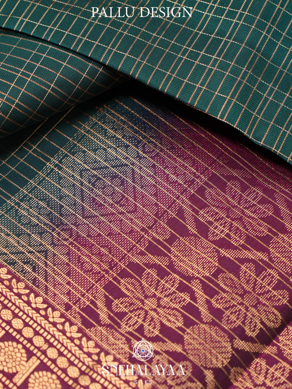 Forest Green Kanjivaram Silk Saree