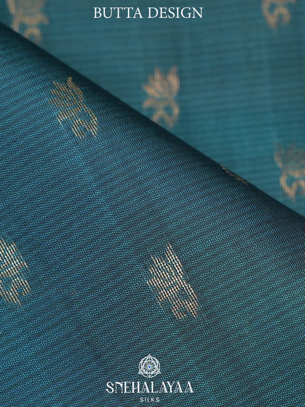 Teal Blue Kanjivaram Silk Saree