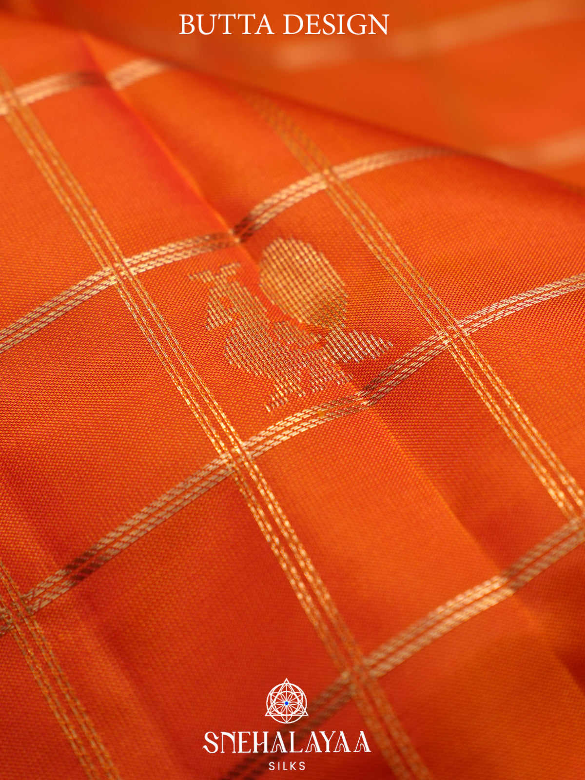 Orange Kanjivaram Silk Saree