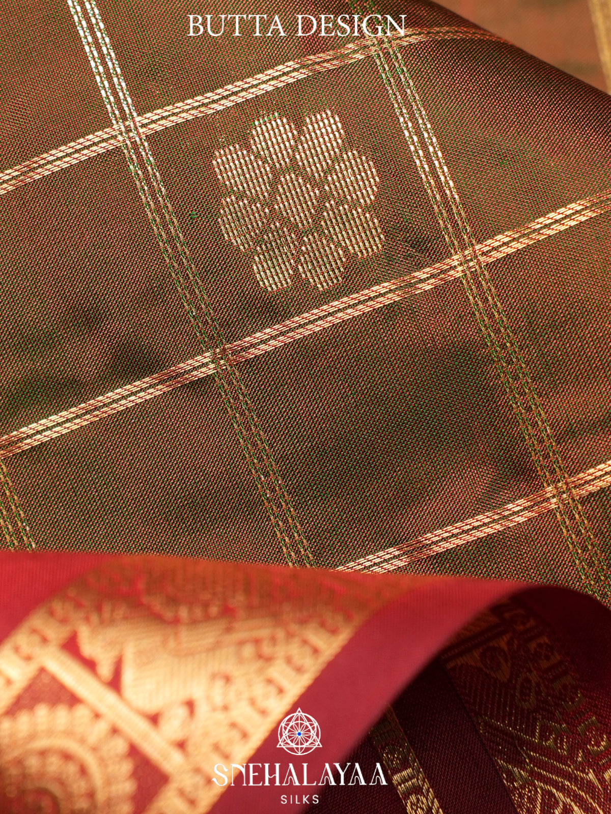 Brown Kanjivaram Silk Saree