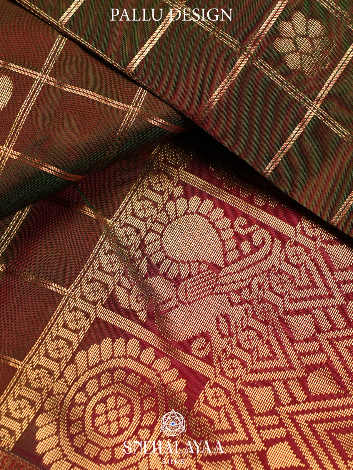 Brown Kanjivaram Silk Saree