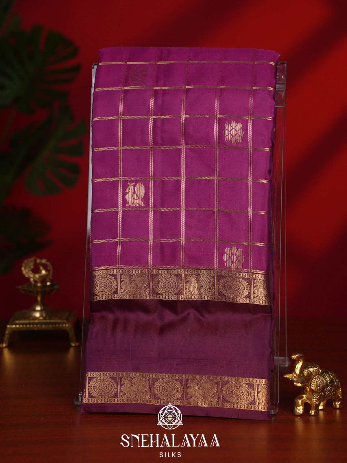 Pink Kanjivaram Silk Saree