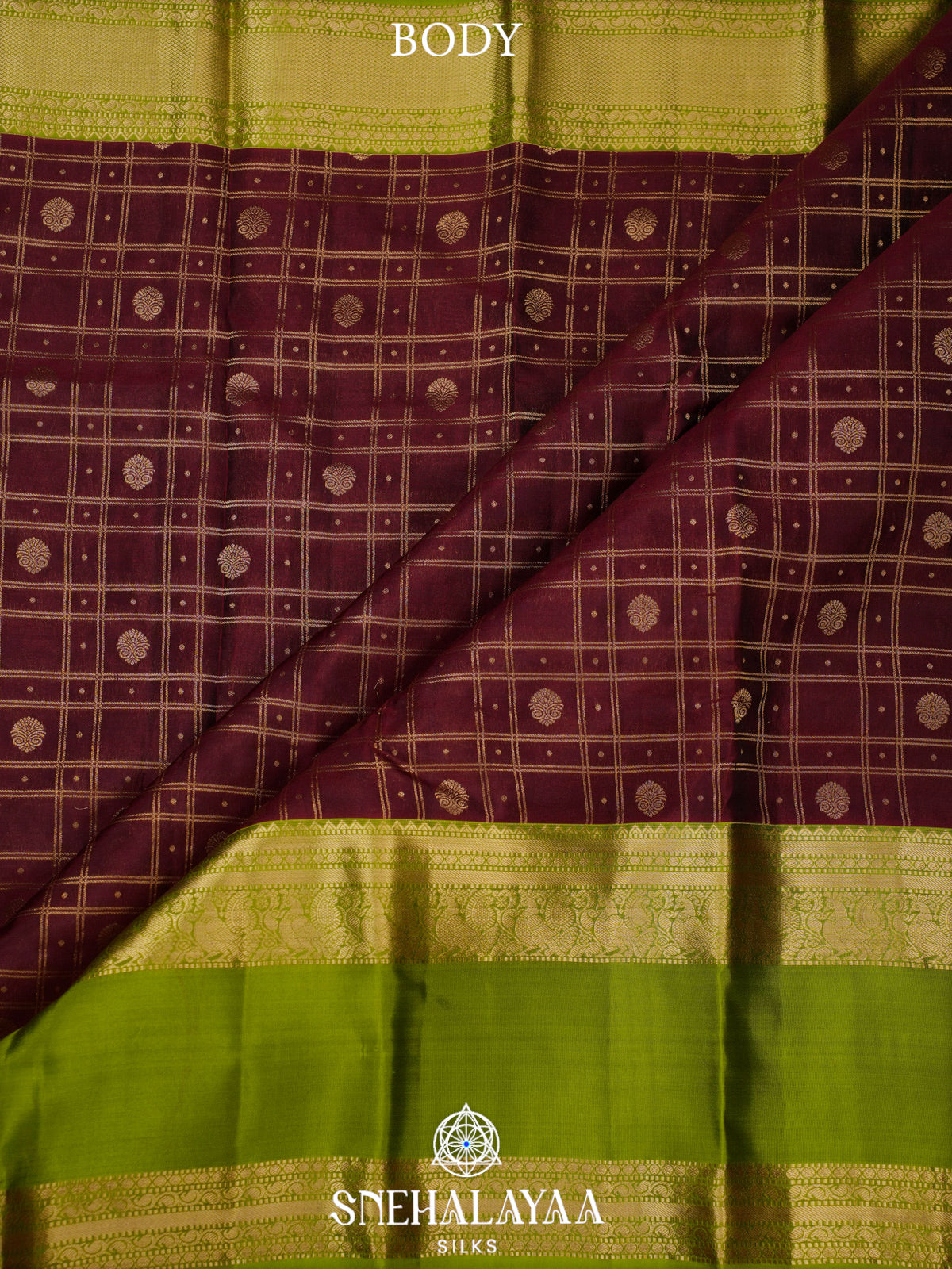 Coffee Brown Kanjivaram Silk Saree