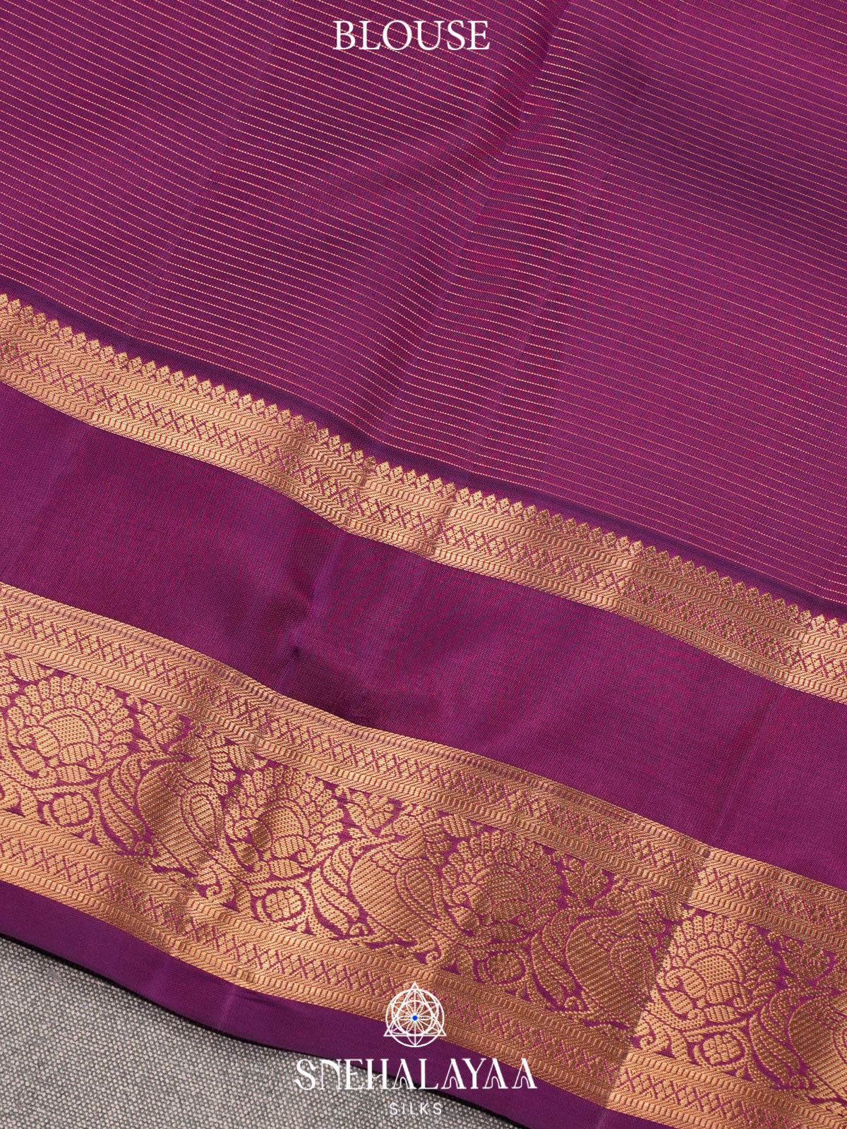 Magenta Kanjivaram Silk Saree