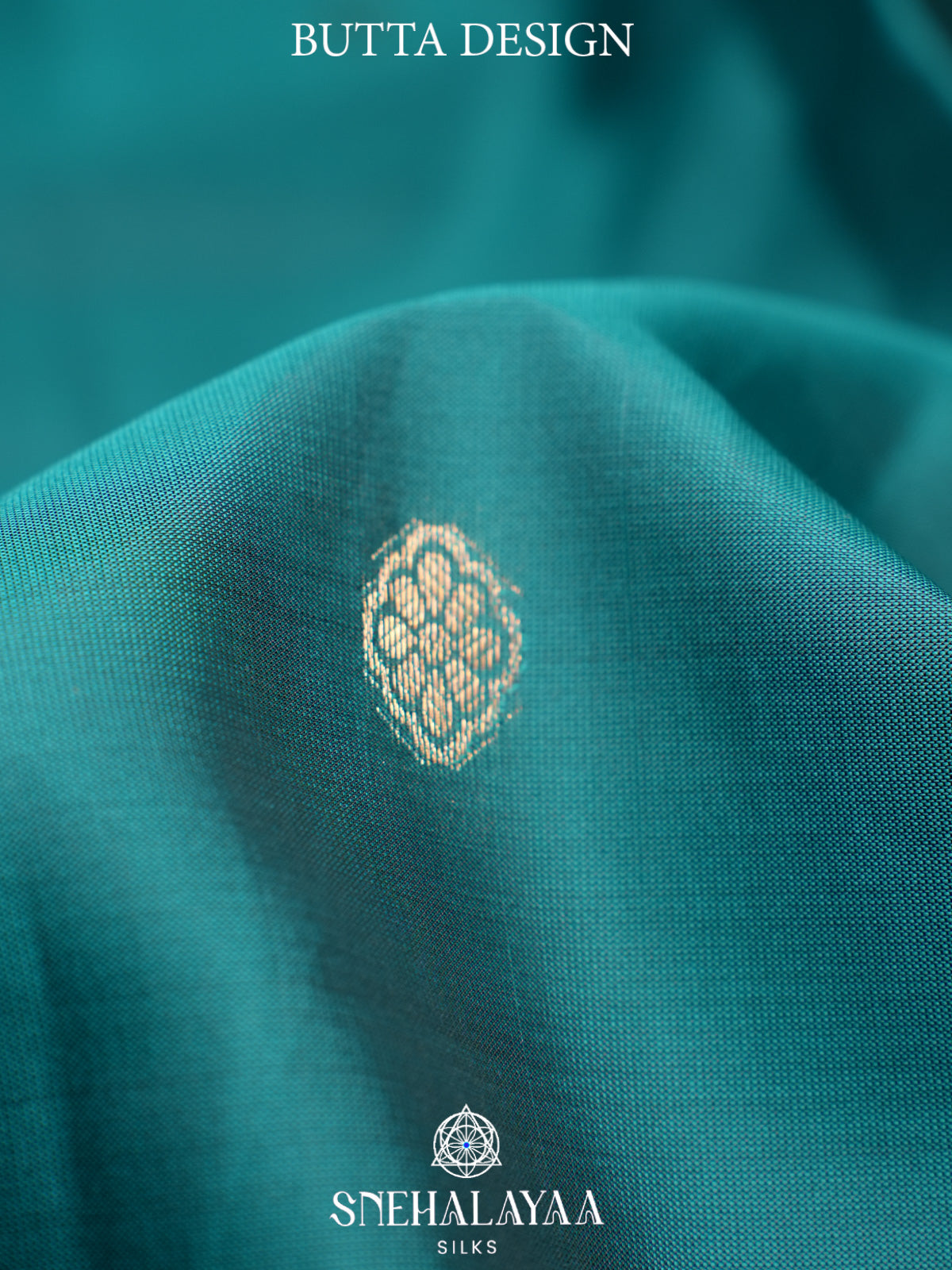 Teal Blue Kanjivaram Silk Saree