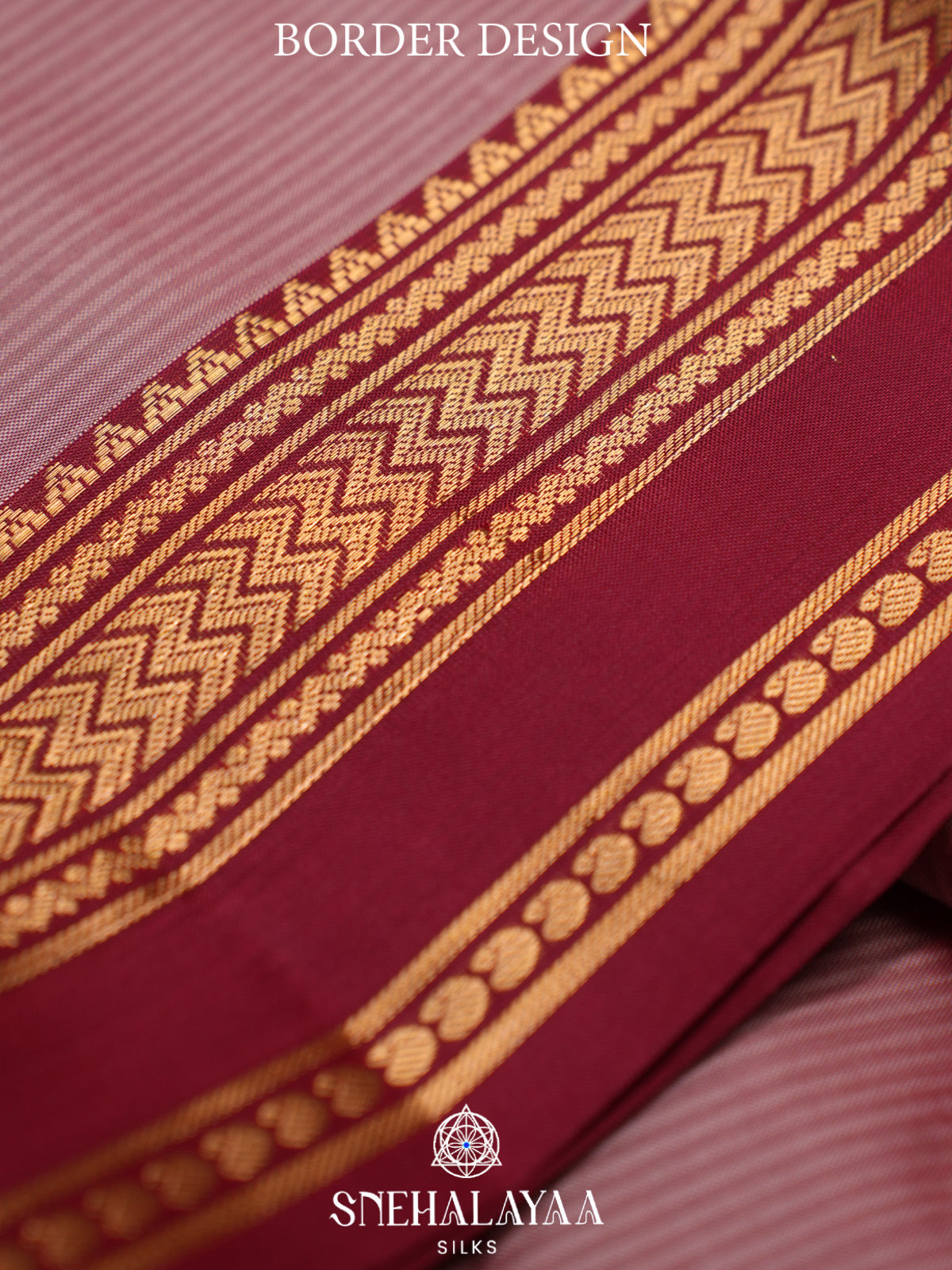 Mauve Pink Kanjivaram Silk Saree