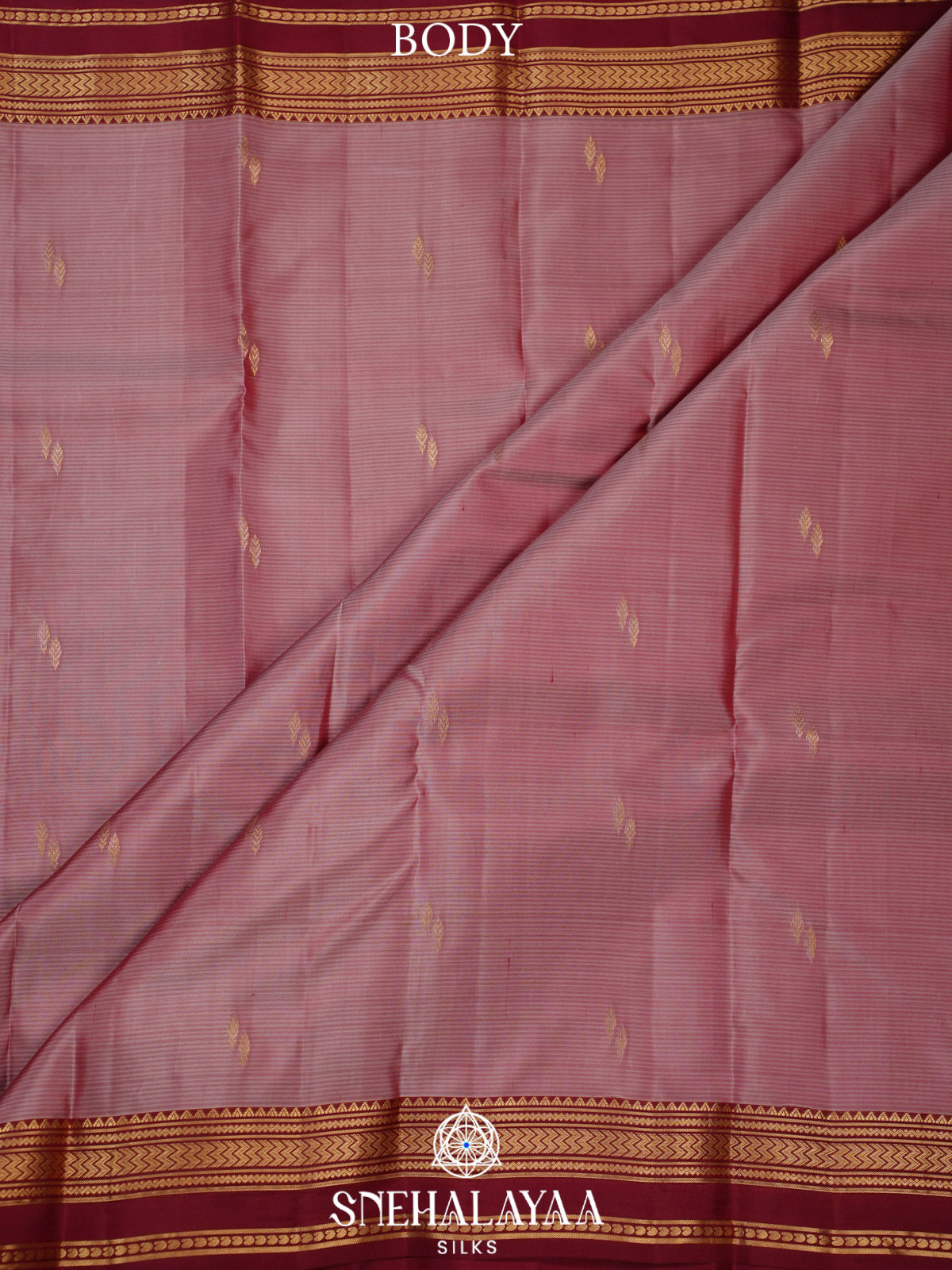 Mauve Pink Kanjivaram Silk Saree