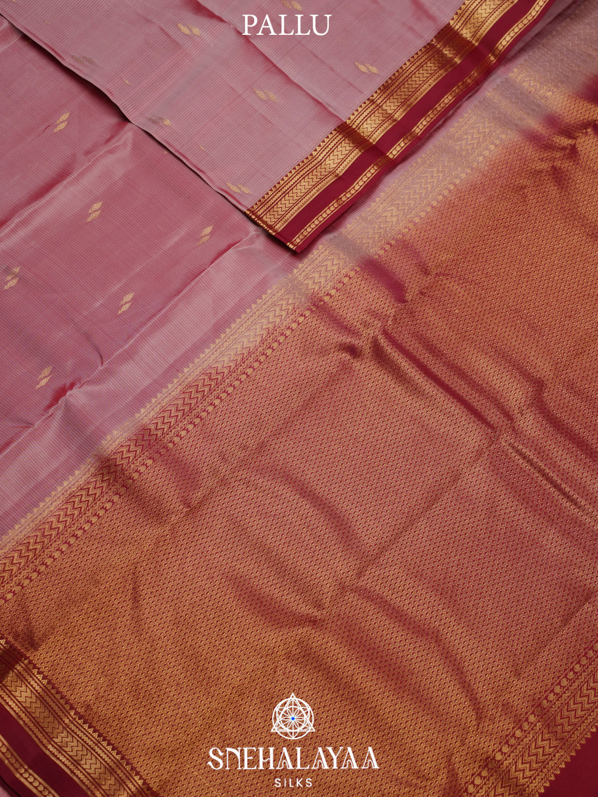 Mauve Pink Kanjivaram Silk Saree