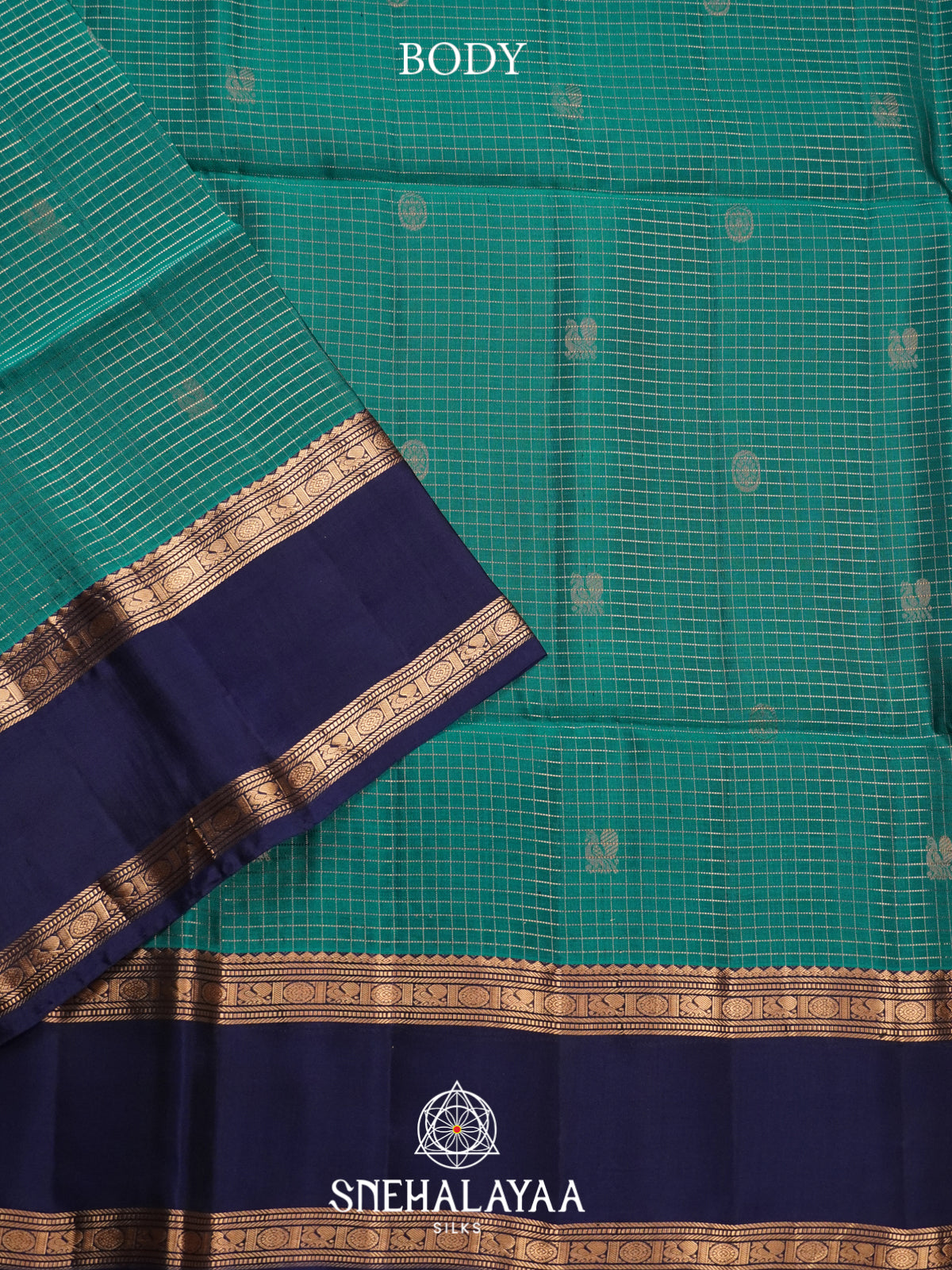 Teal Green Soft Silk Saree