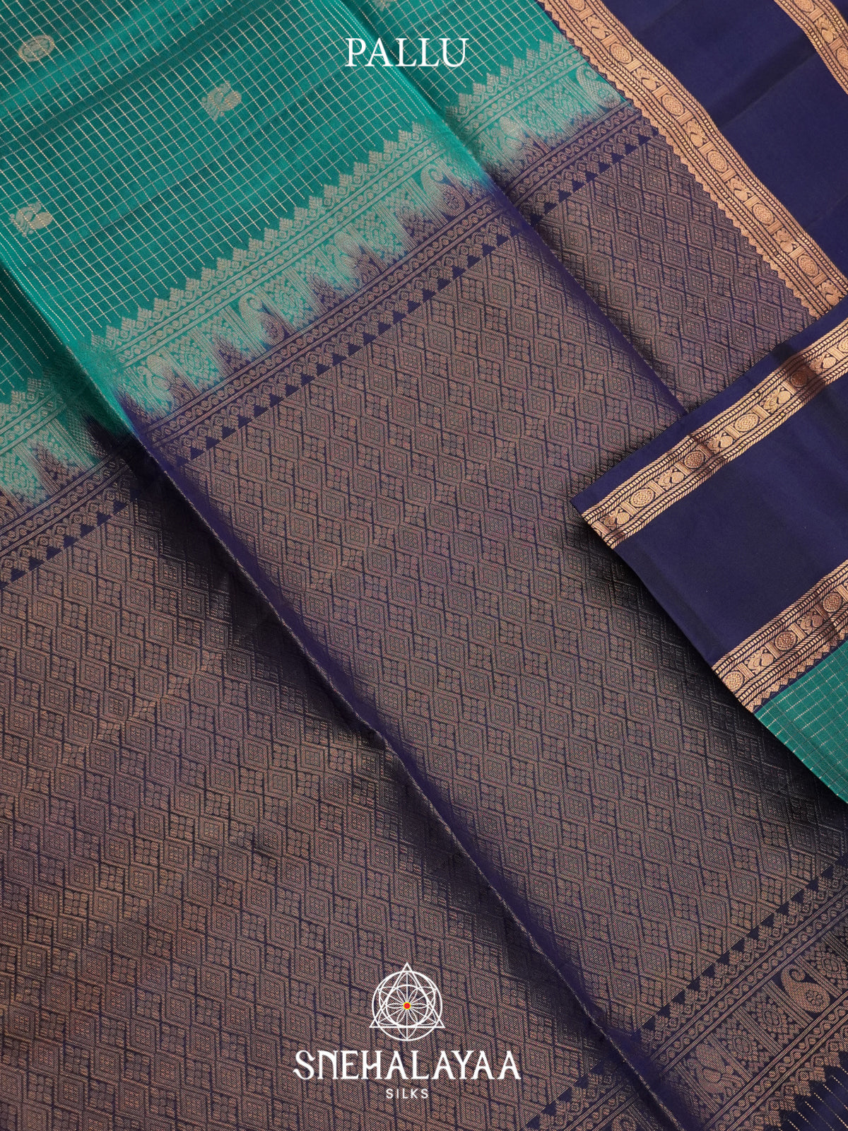 Teal Green Soft Silk Saree