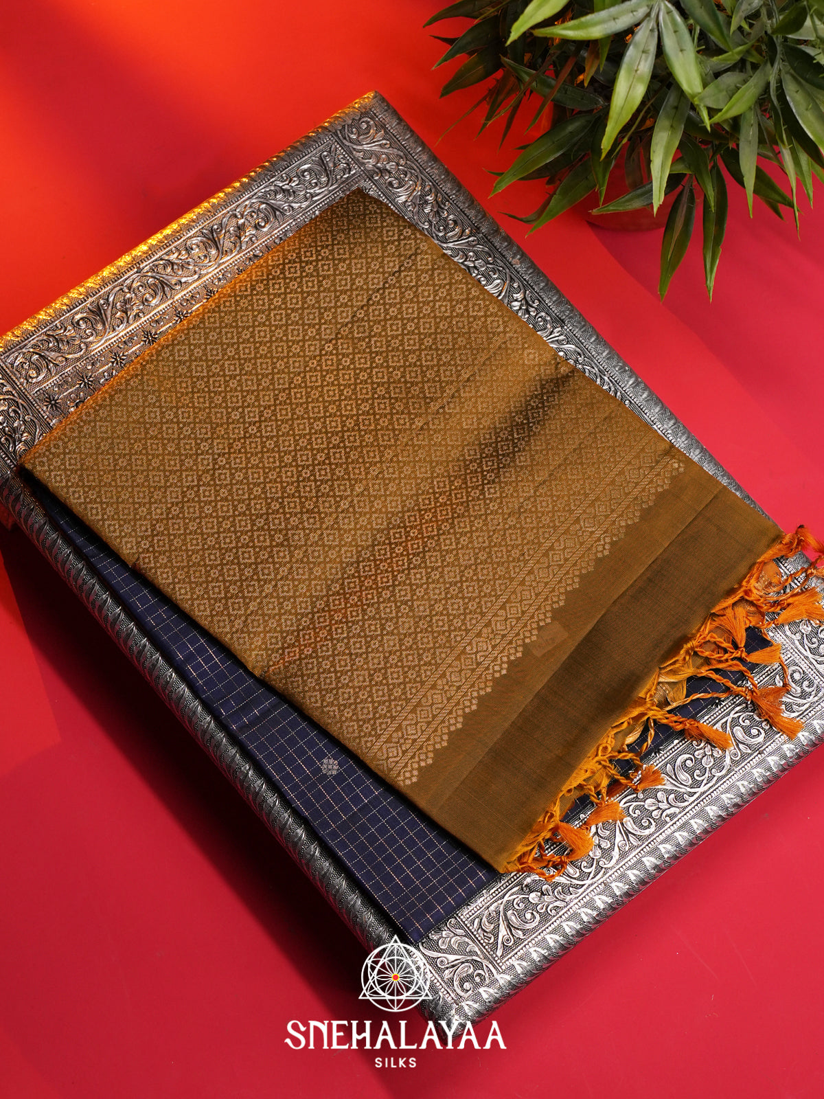 Navy Blue Soft Silk Saree
