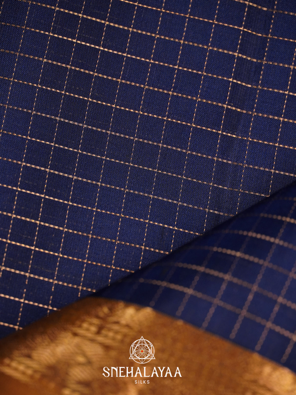 Navy Blue Soft Silk Saree