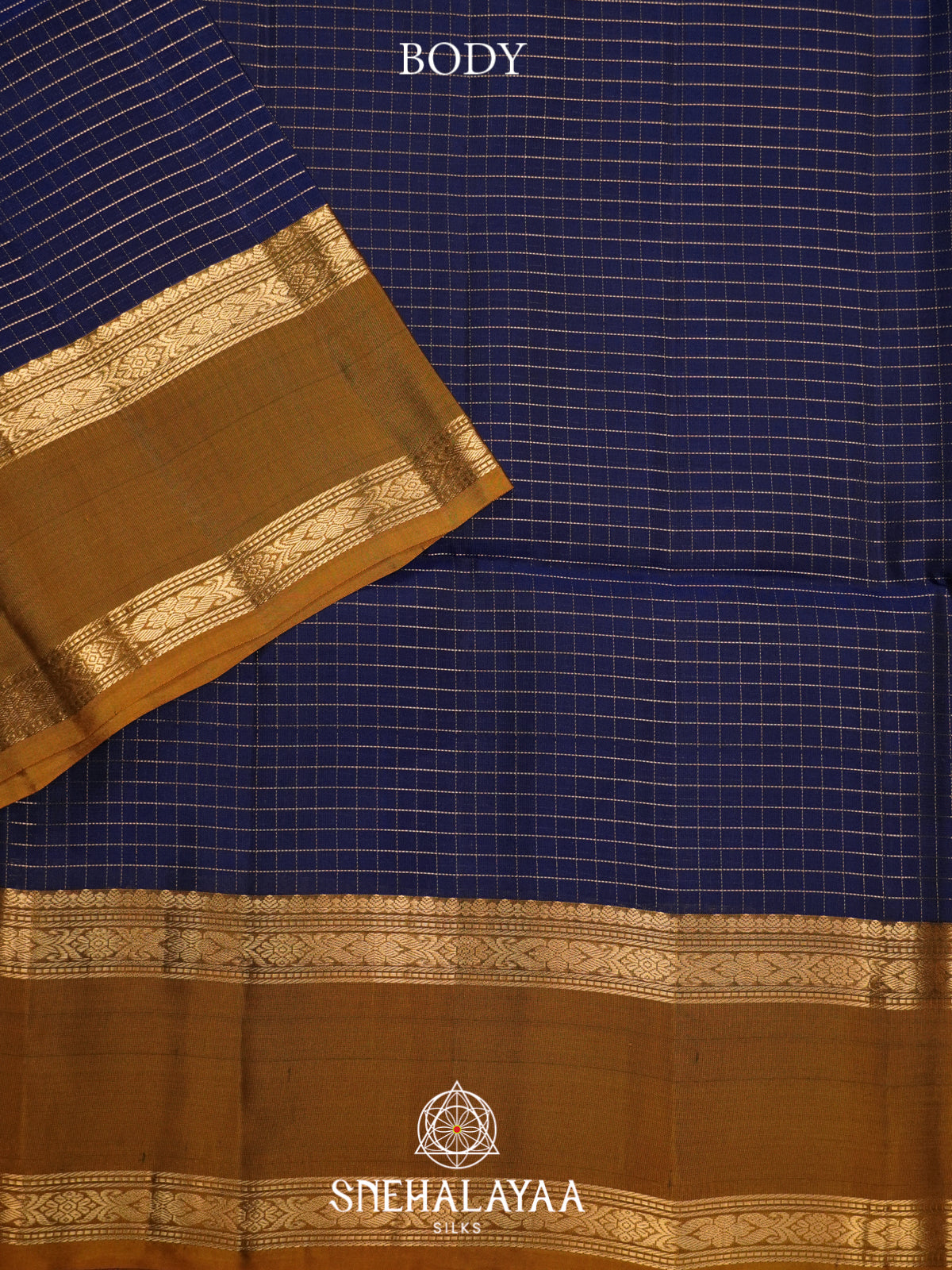 Navy Blue Soft Silk Saree