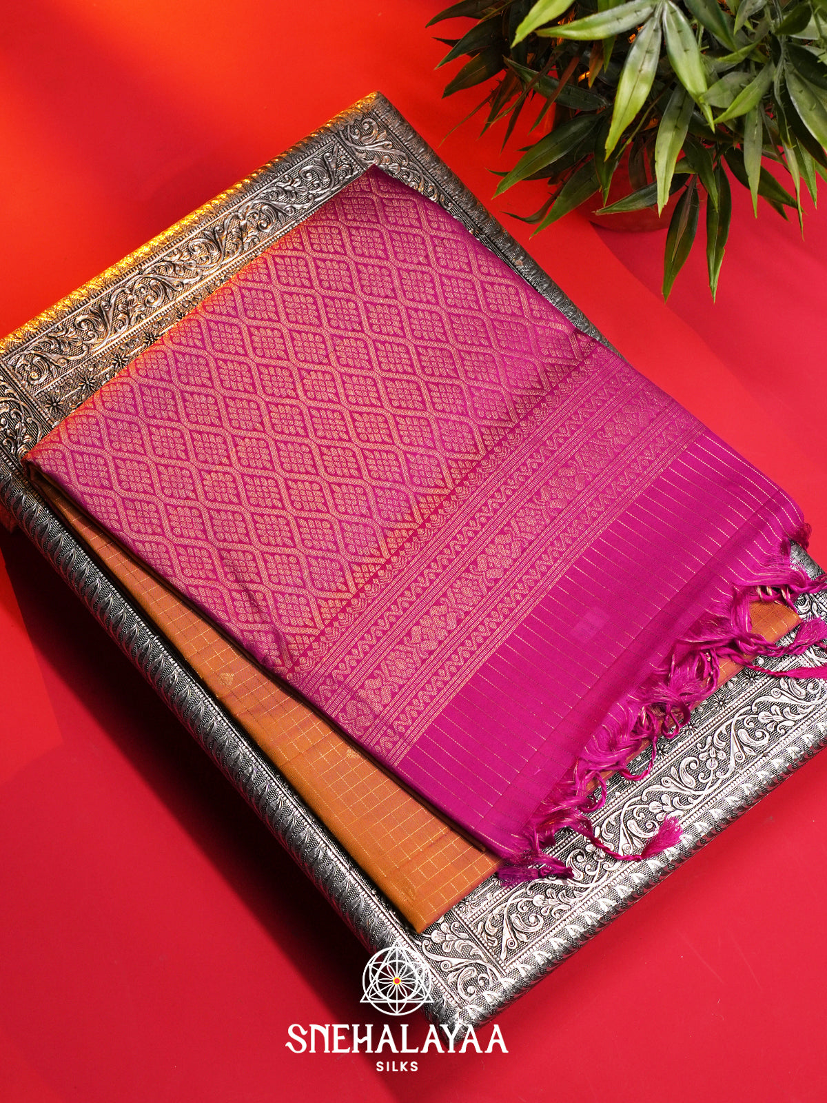 Orange Soft Silk Saree