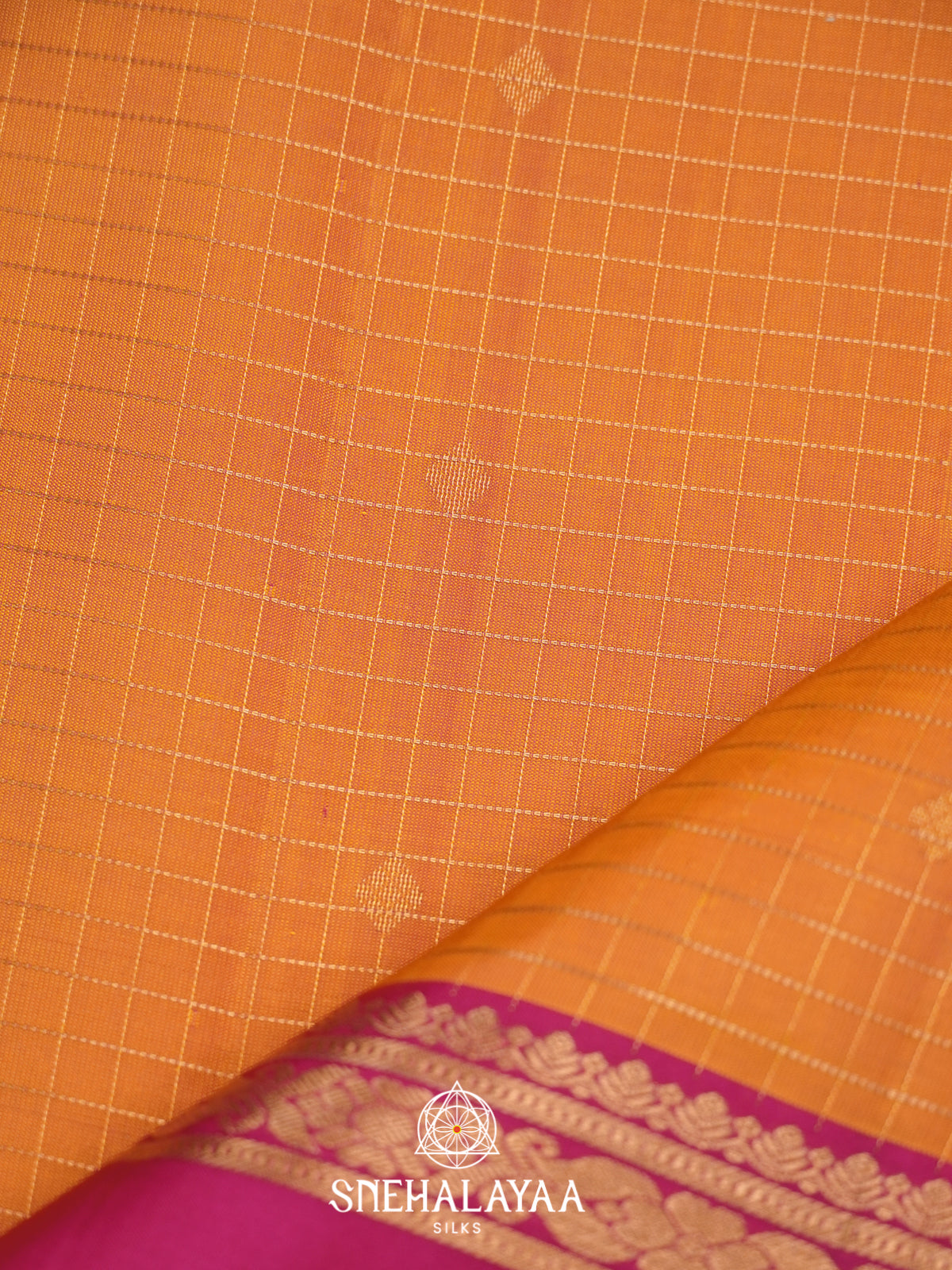 Orange Soft Silk Saree