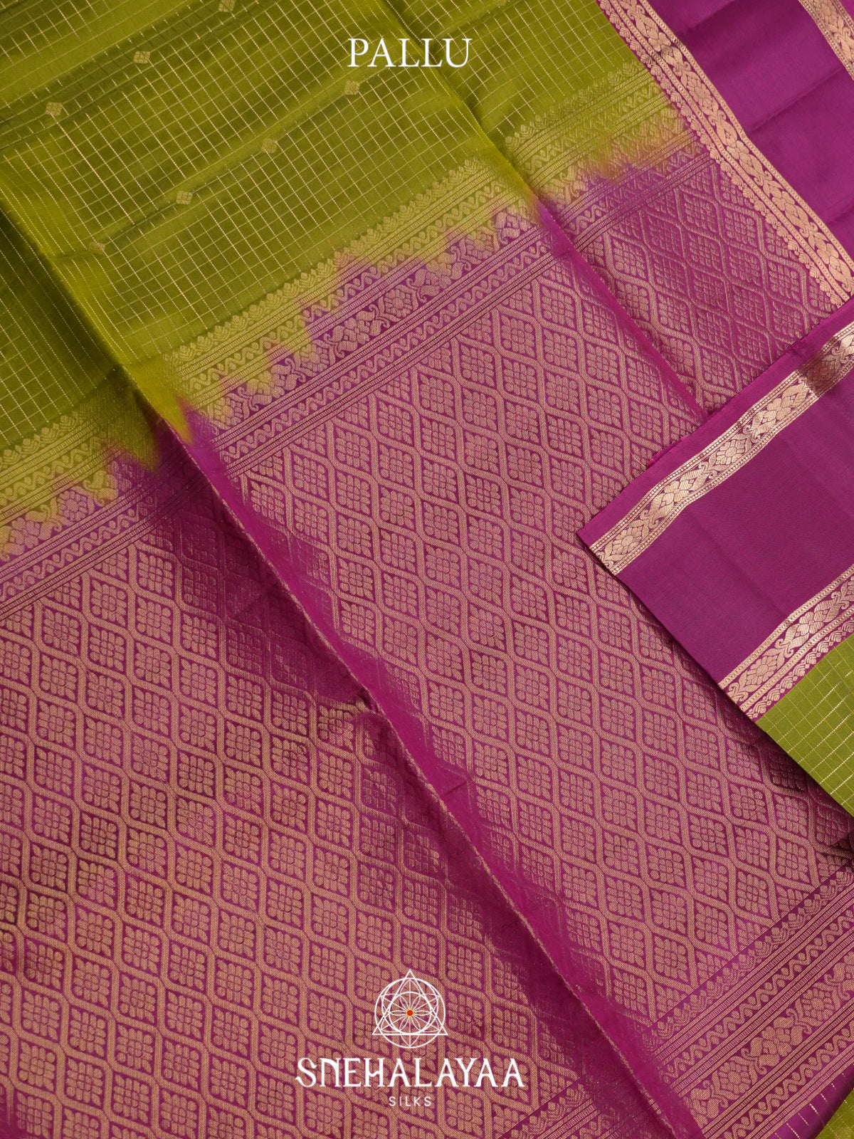 Olive Green Soft Silk Saree