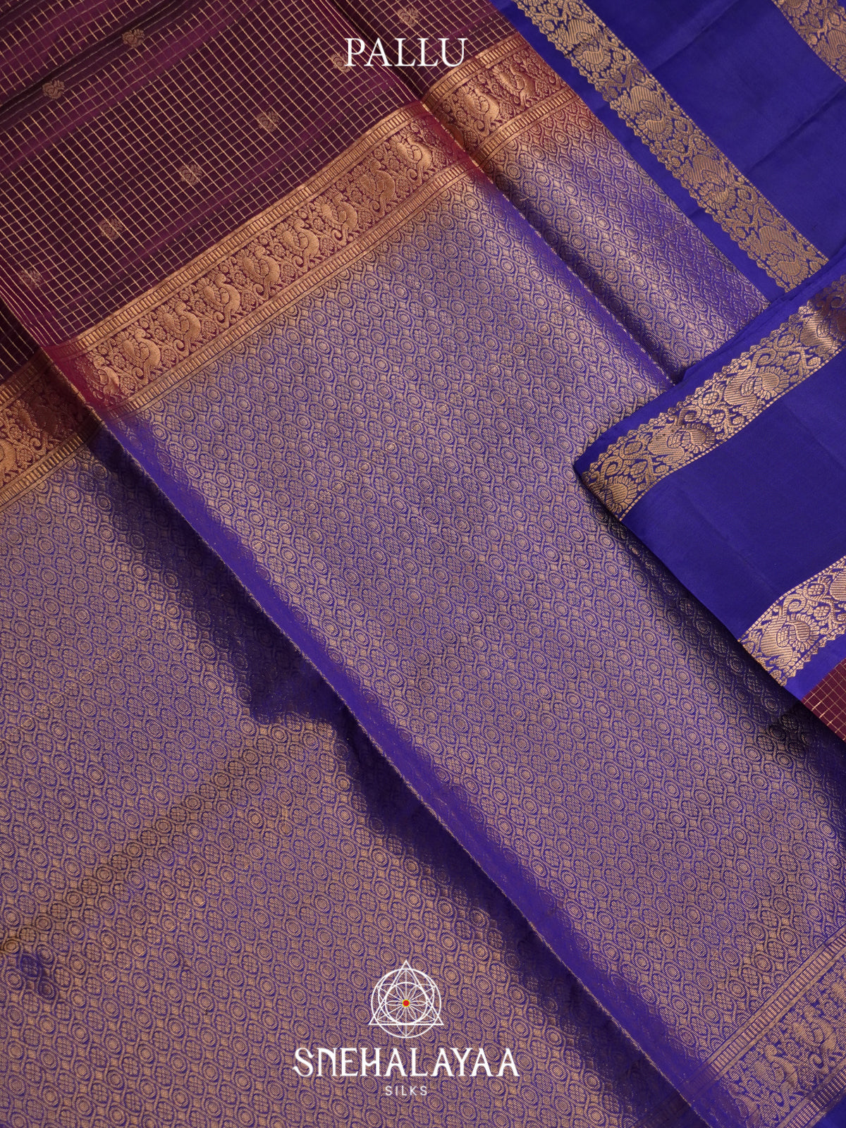 Aubergine Soft Silk Saree