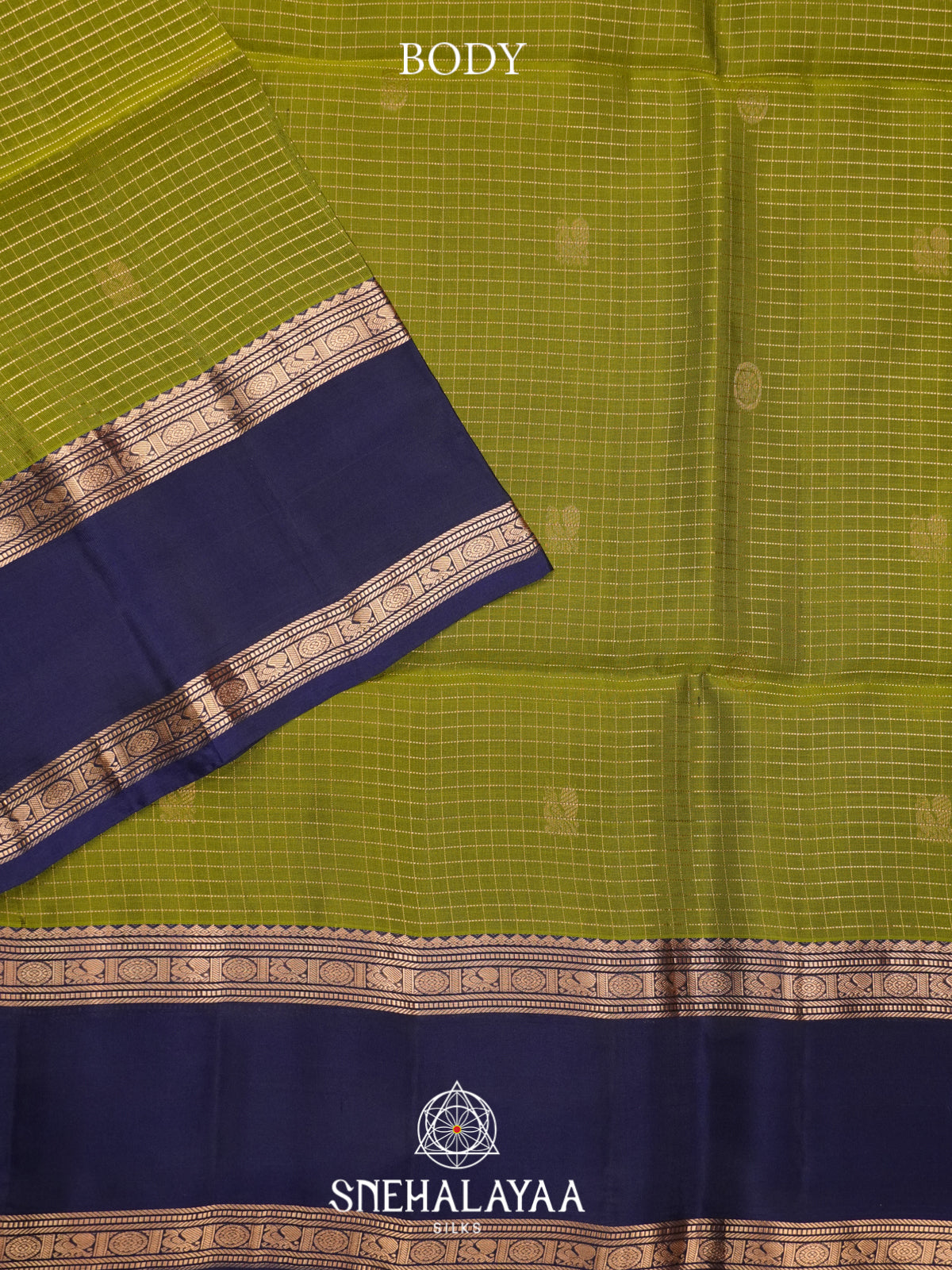 Olive Green Soft Silk Saree