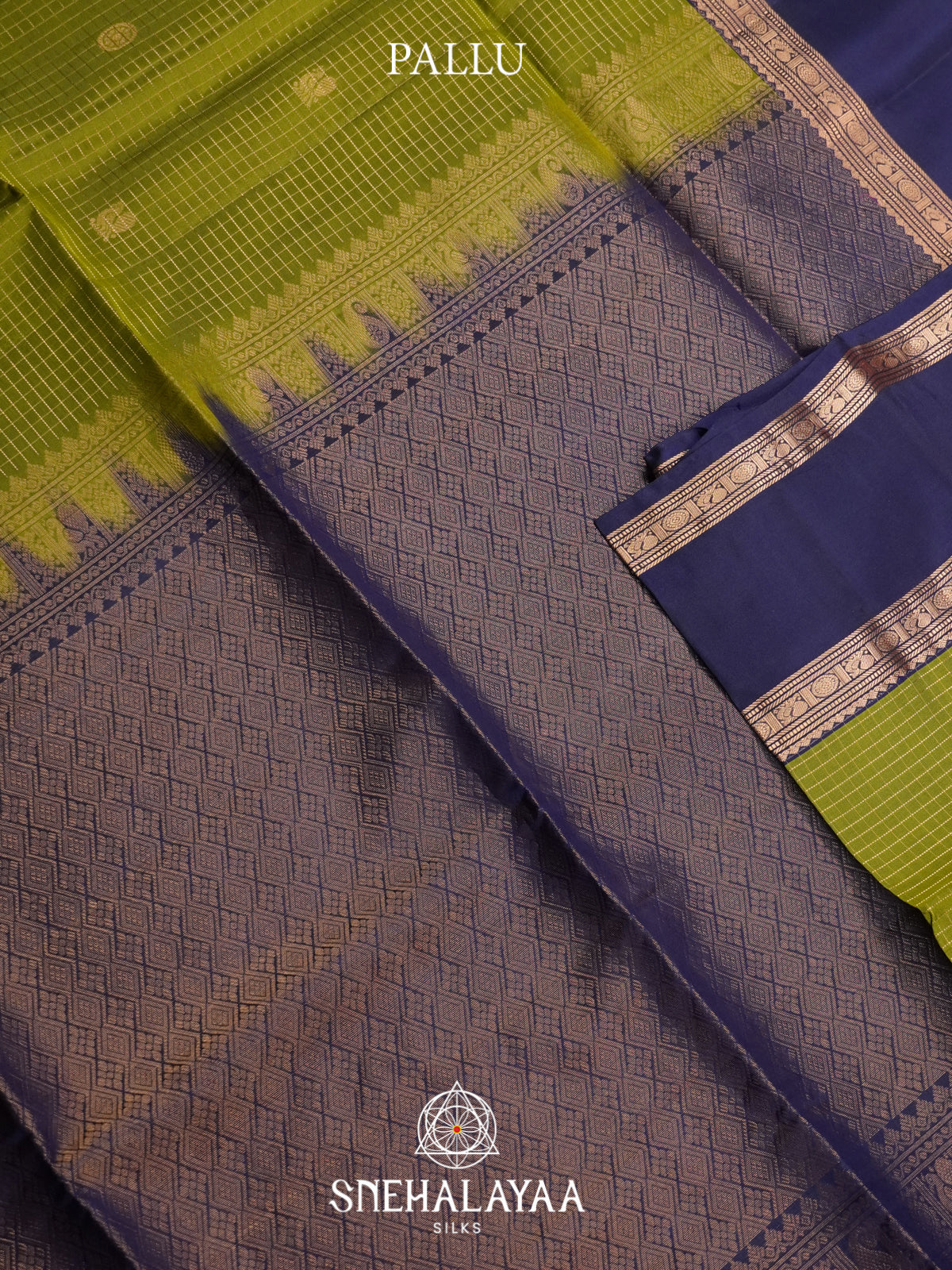 Olive Green Soft Silk Saree