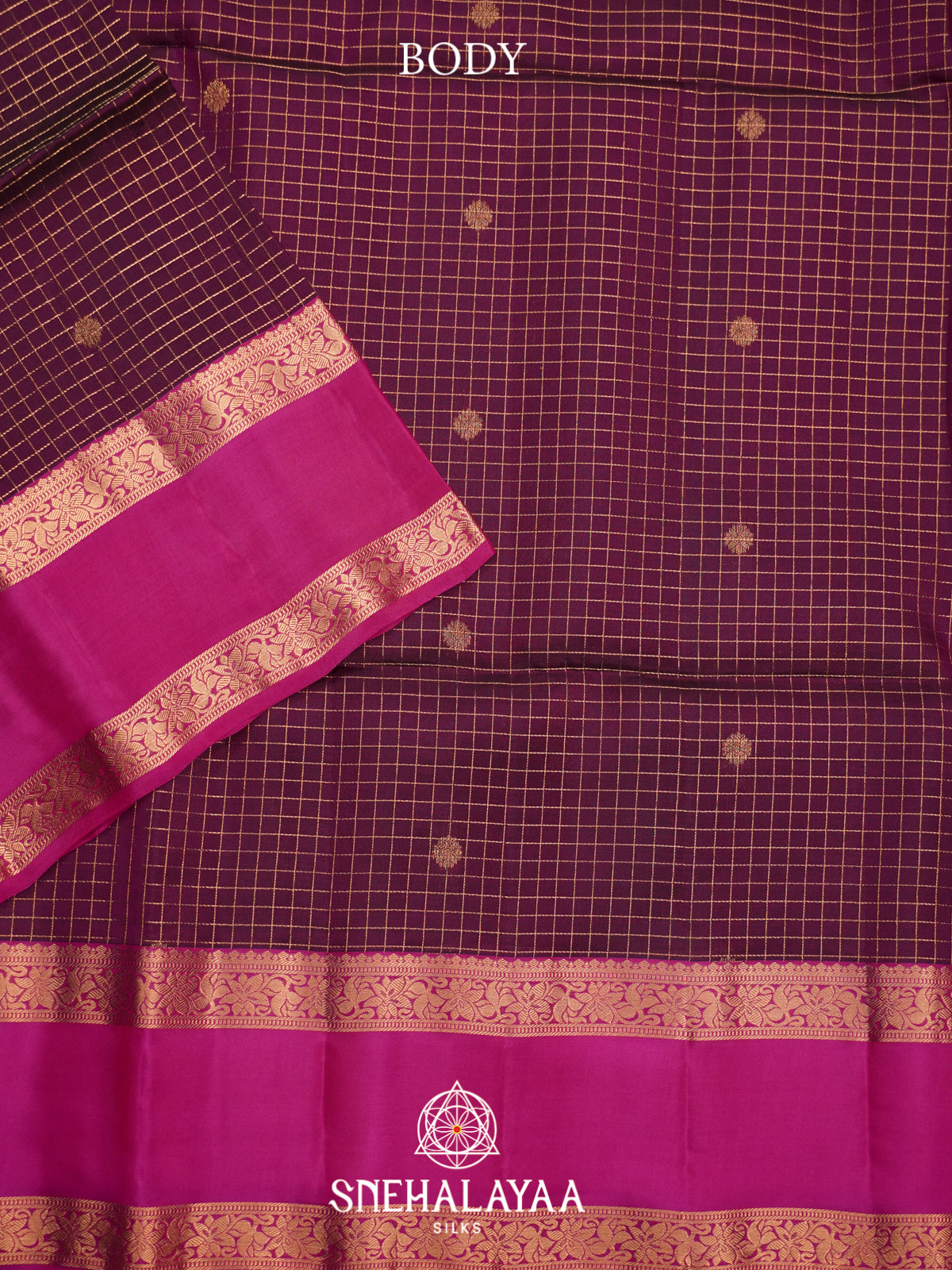 Plum Soft Silk Saree