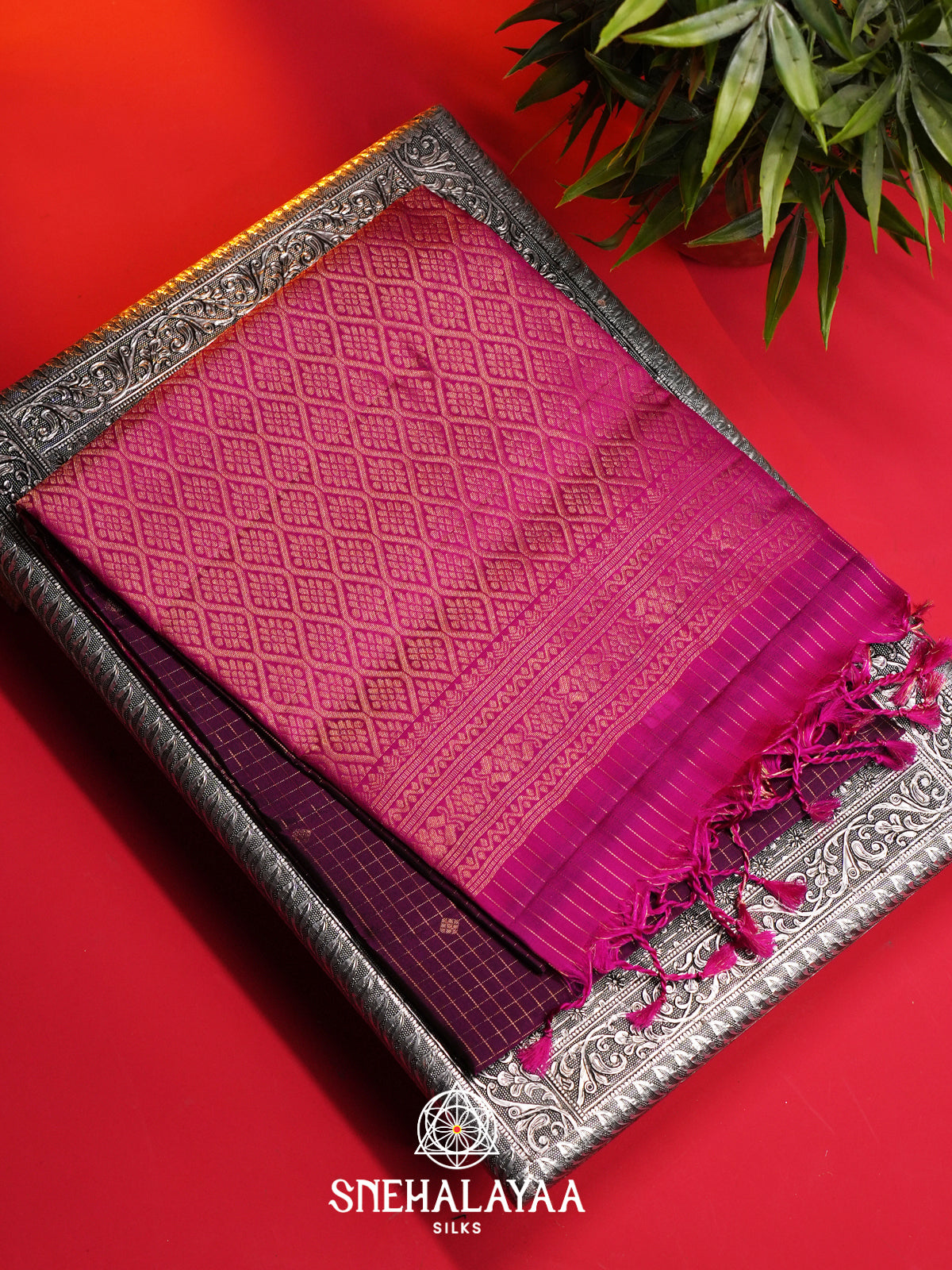 Purple Soft Silk Saree