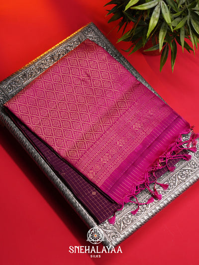 Purple Soft Silk Saree