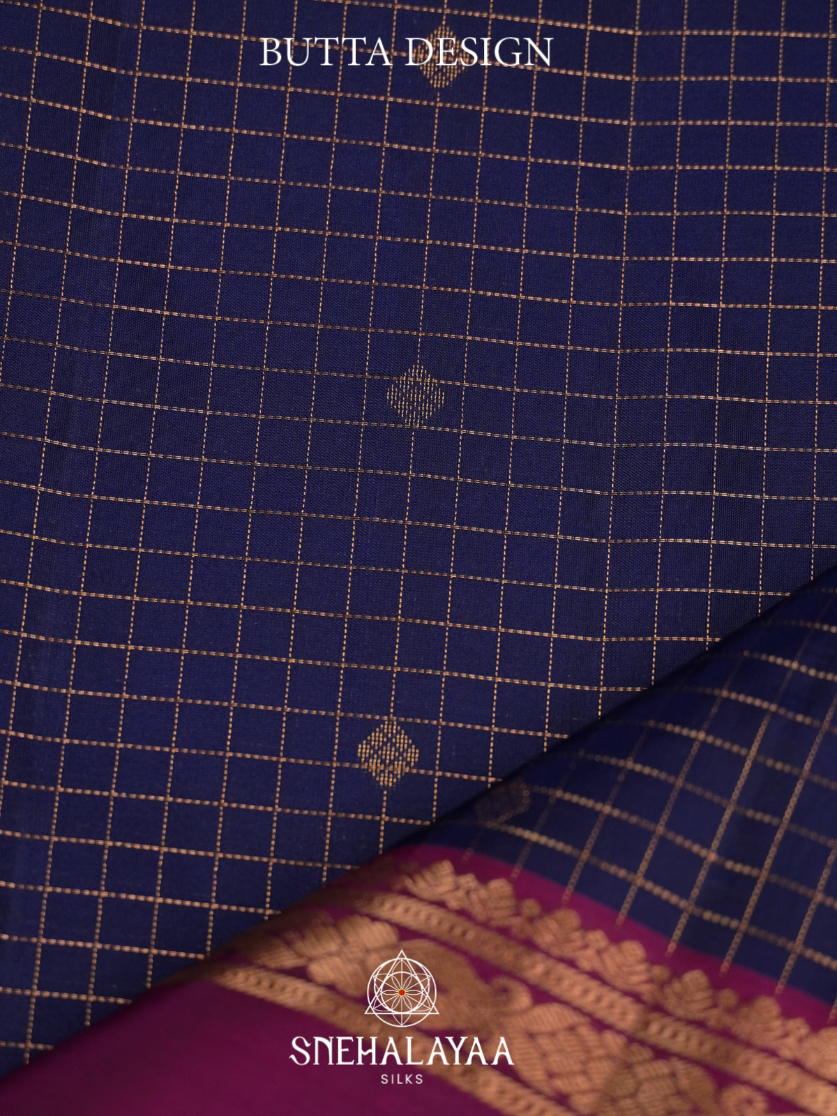 Navy Blue Soft Silk Saree