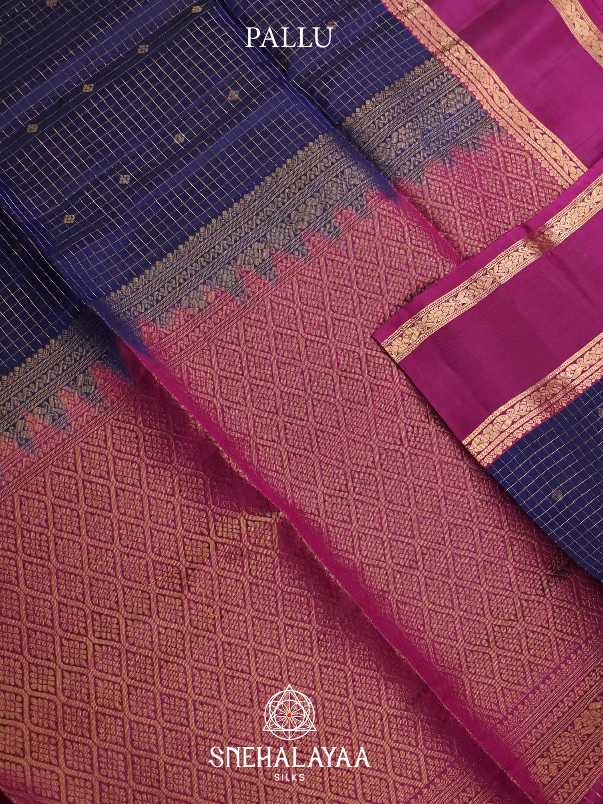 Navy Blue Soft Silk Saree