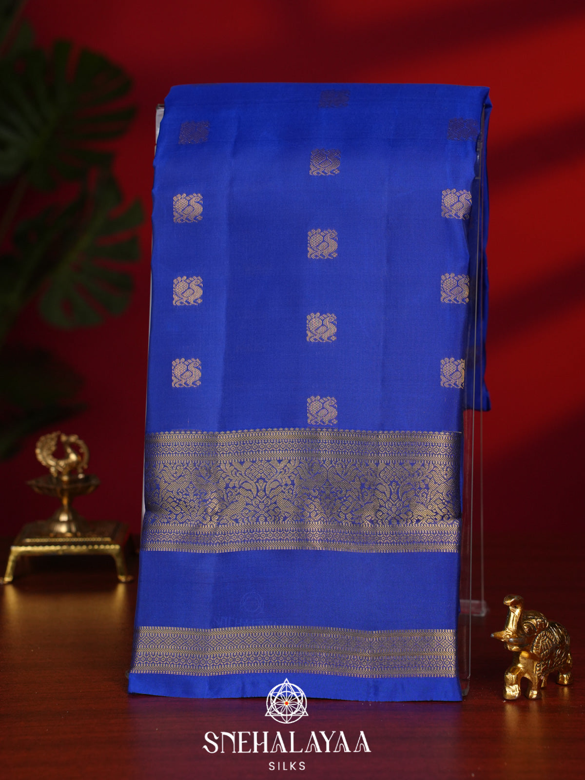 Royal Blue Kanjivaram Silk Saree
