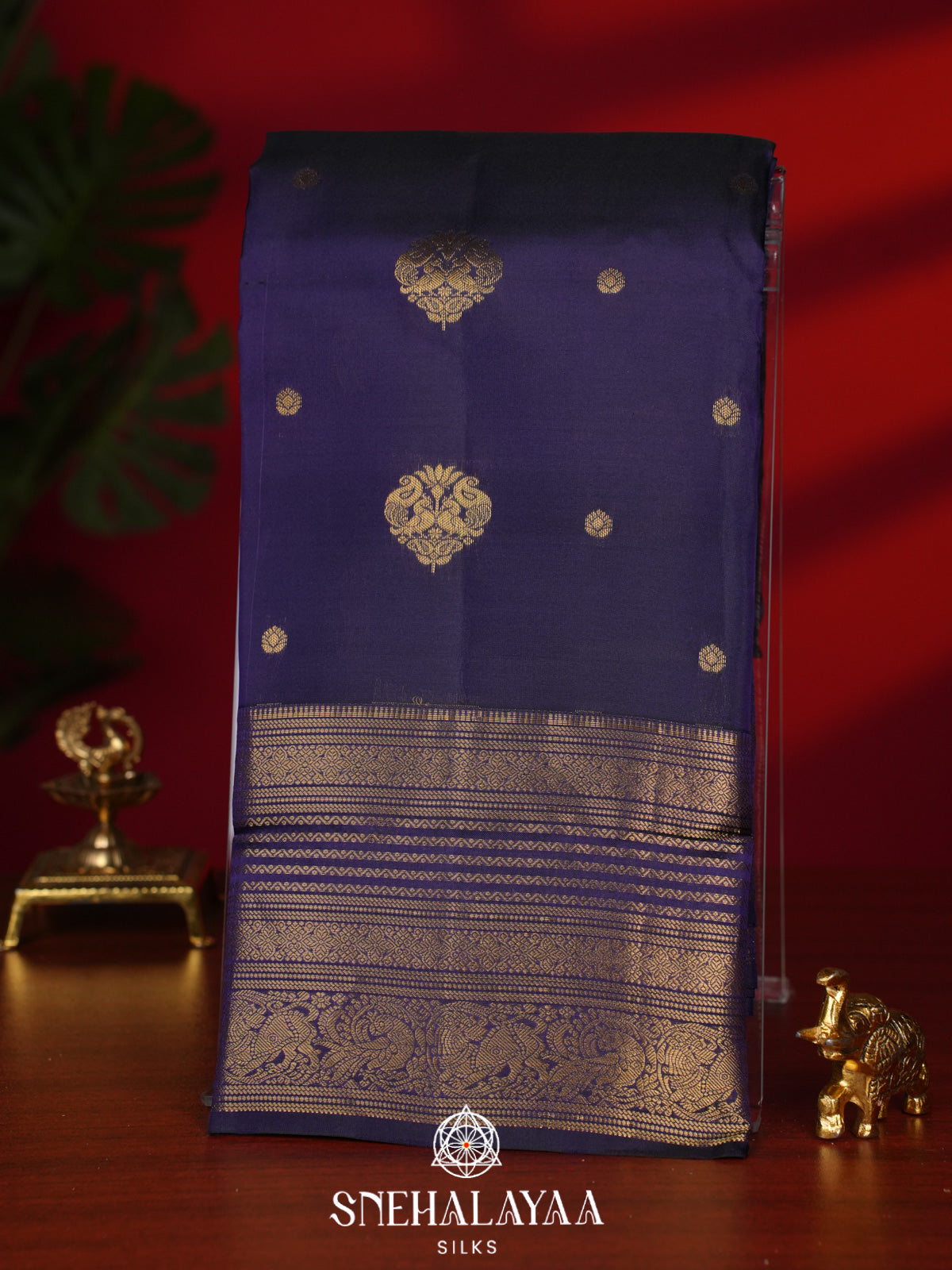 Purple Kanjivaram Silk Saree