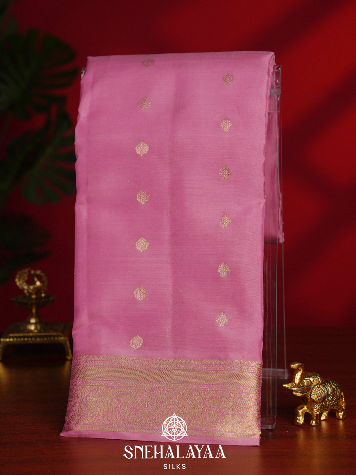 Pink Kanjivaram Silk Saree