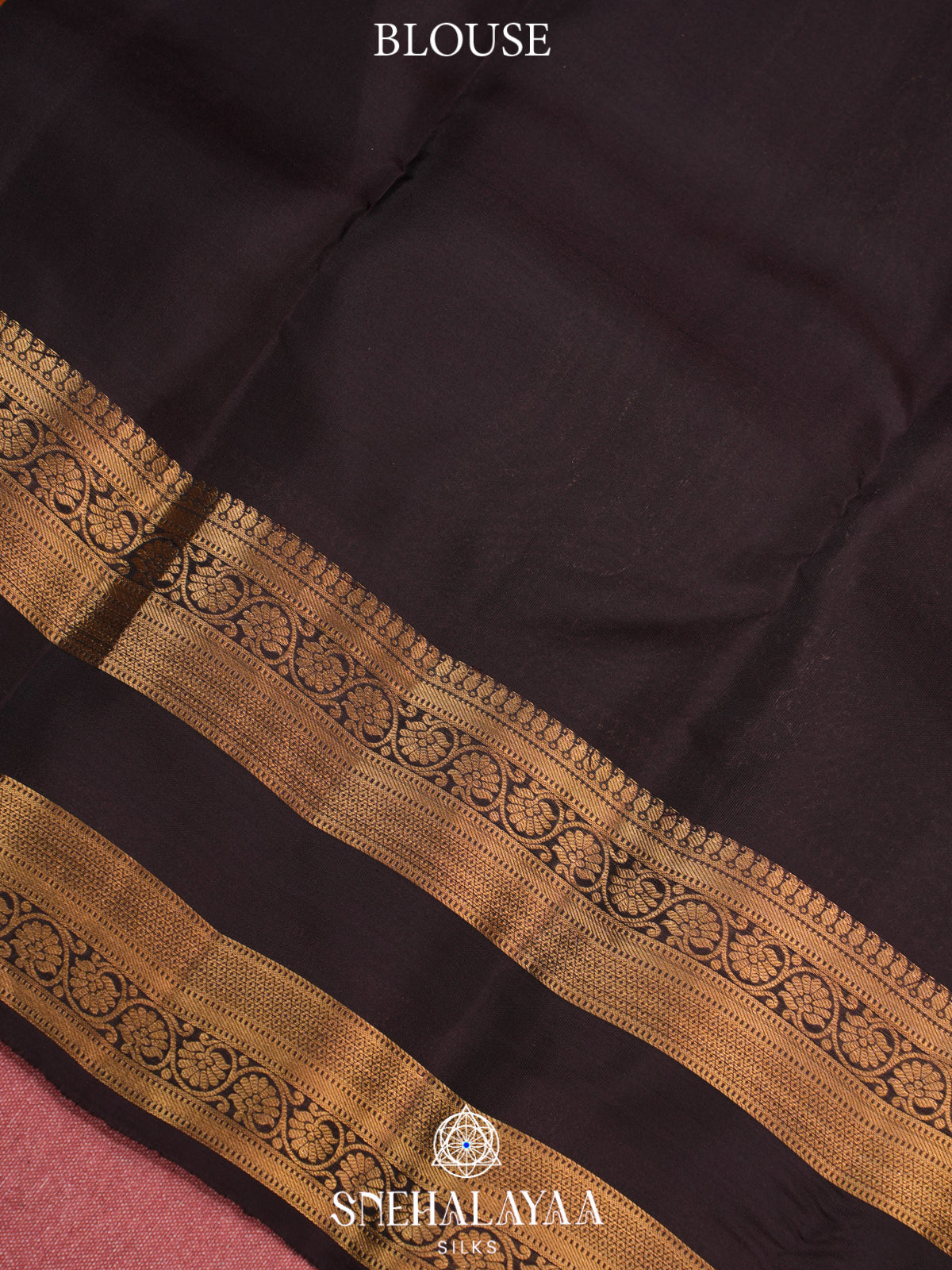 Burnt Orange Kanjivaram Silk Saree