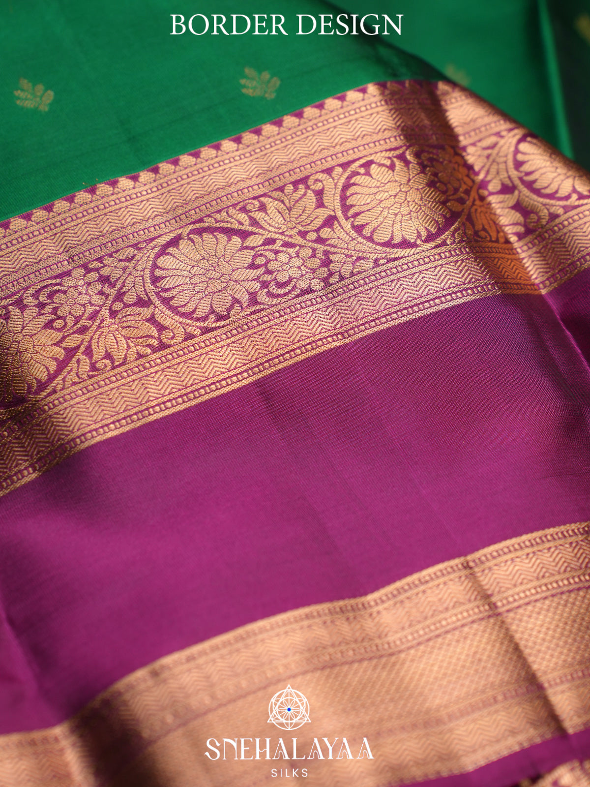 Emerald Green Kanjivaram Silk Saree