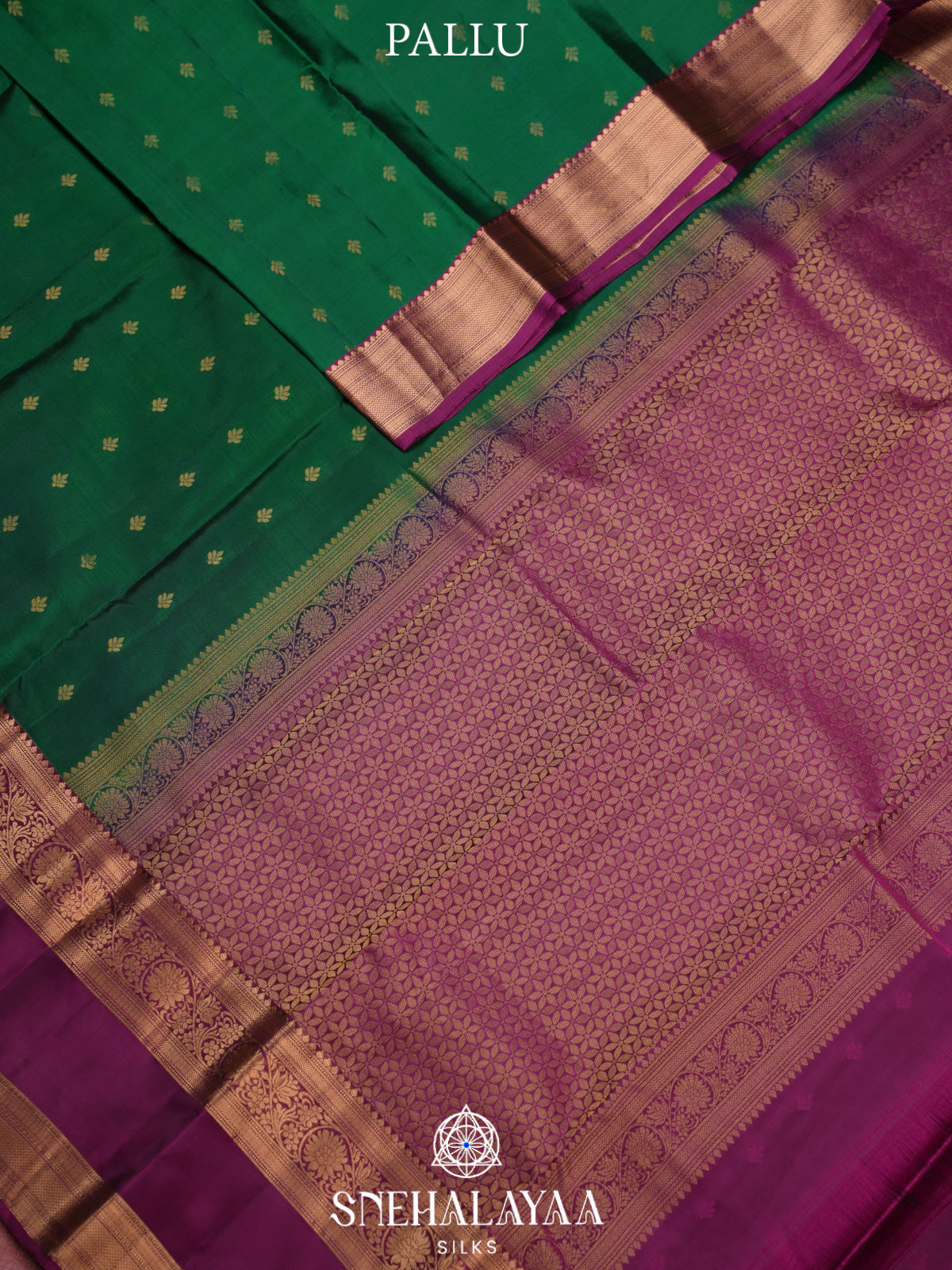 Emerald Green Kanjivaram Silk Saree