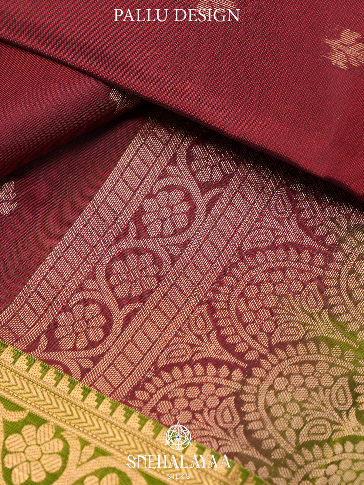 Maroon Kanjivaram Silk Saree