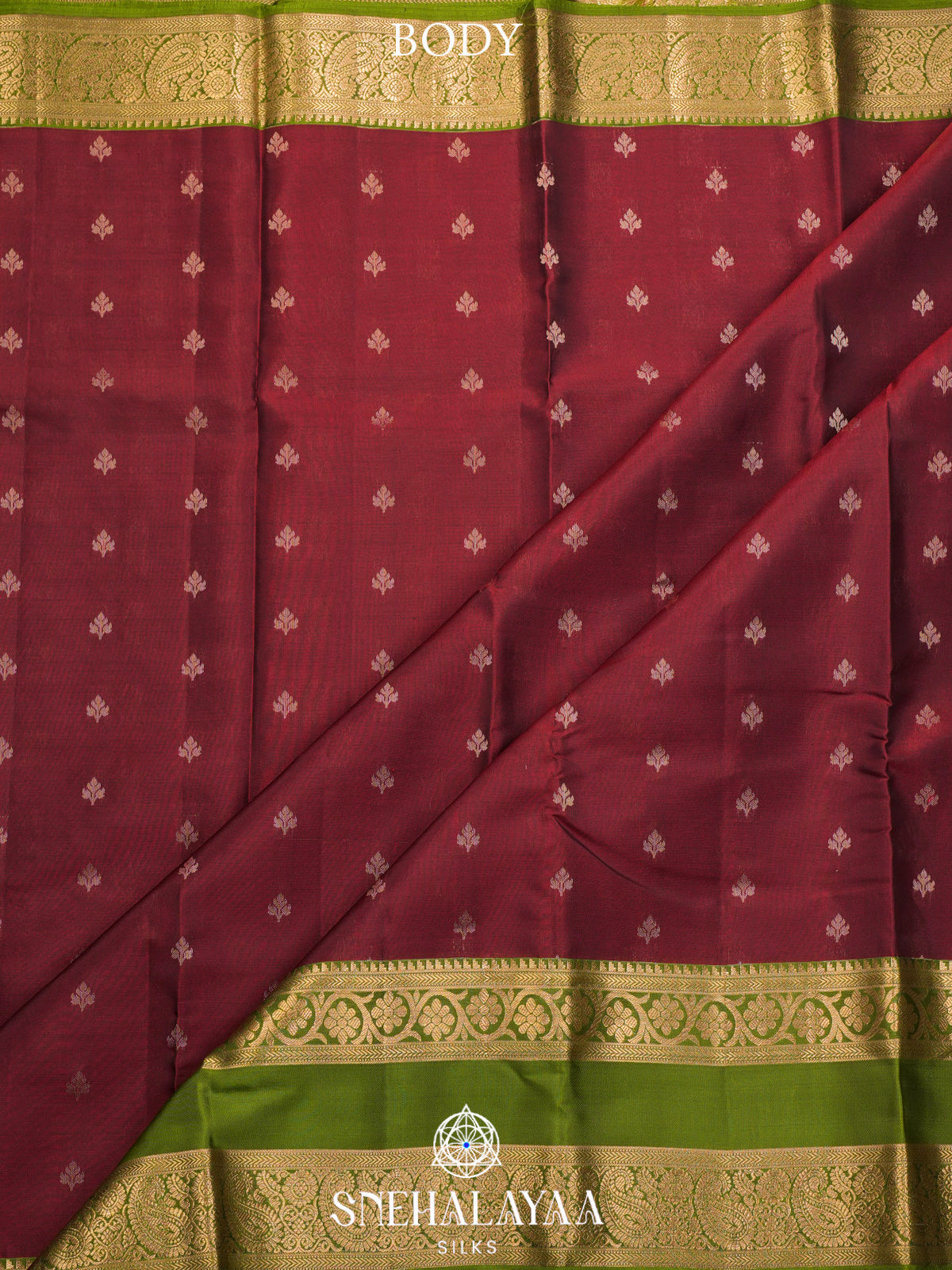Maroon Kanjivaram Silk Saree