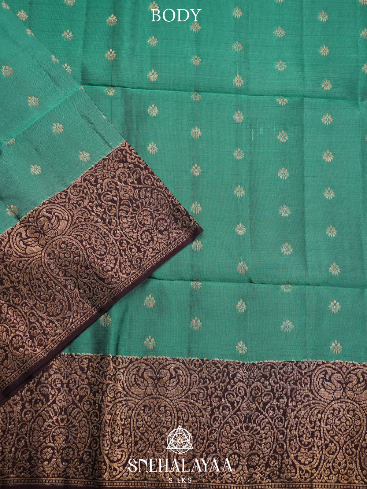 Teal Green Soft Silk Saree