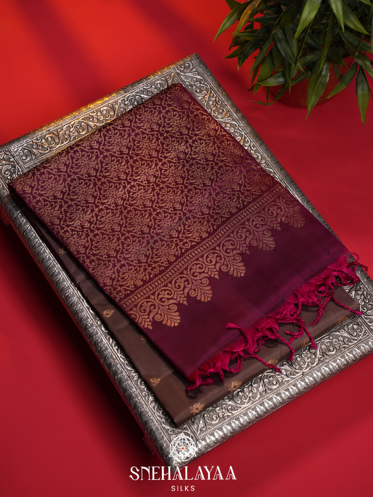 Mauve Soft Silk Saree